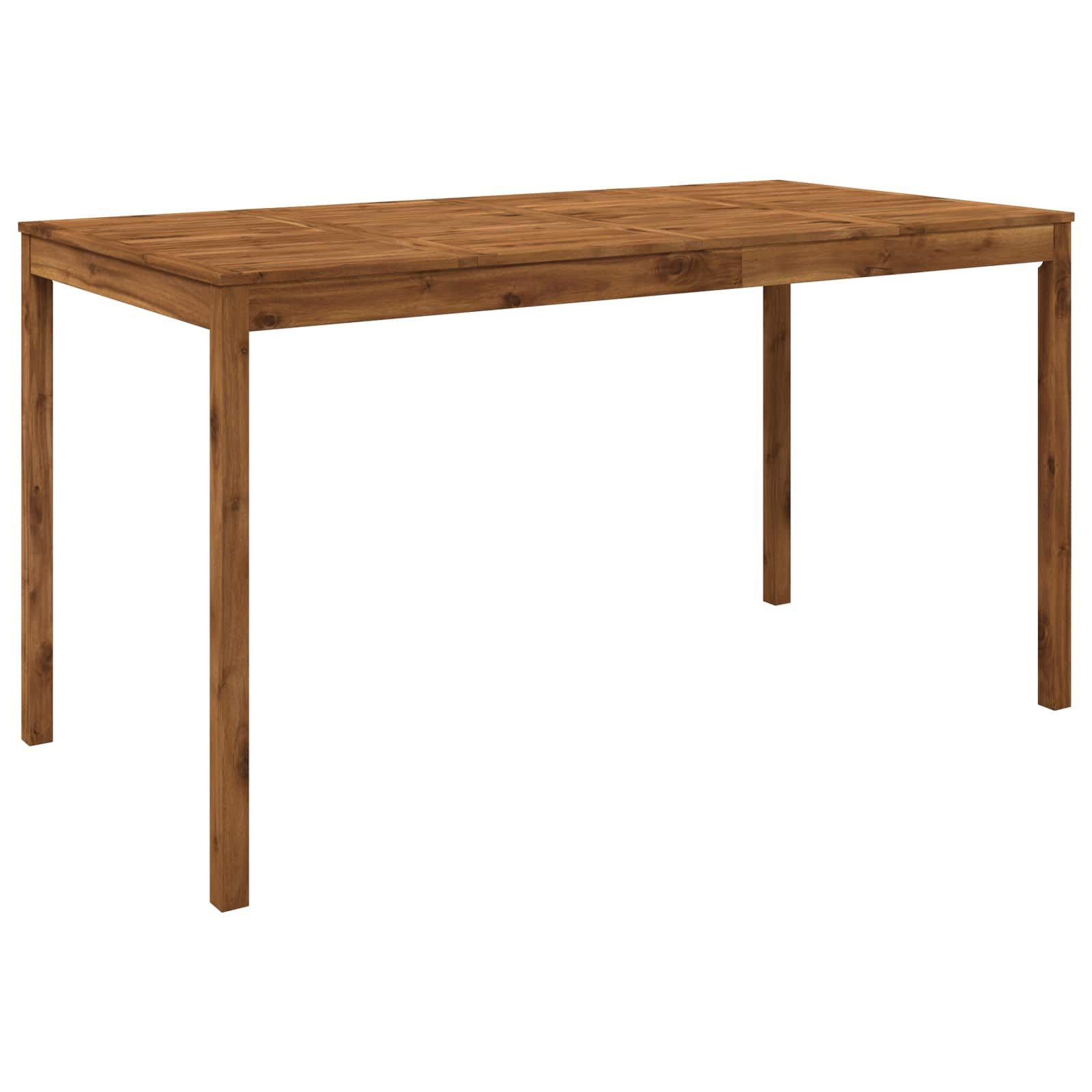 vidaXL Gartentisch Gartenbar-Tisch Natur 196 x 100 x 105 cm Massivholz (1-St)