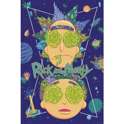 Grupo Erik Poster Rick and Morty Poster High In The Sky 61 x 91,5 cm