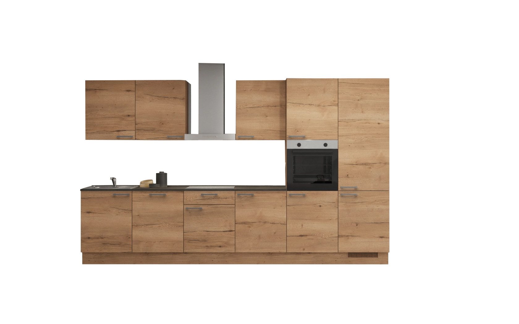 nobilia® Küchenzeile Tonder, individuell anpassbar, gratis Küchenplanung mit Profis, (360 Breite), vormontiert, wahlw. mit E-Geräten, inkl. Lieferung