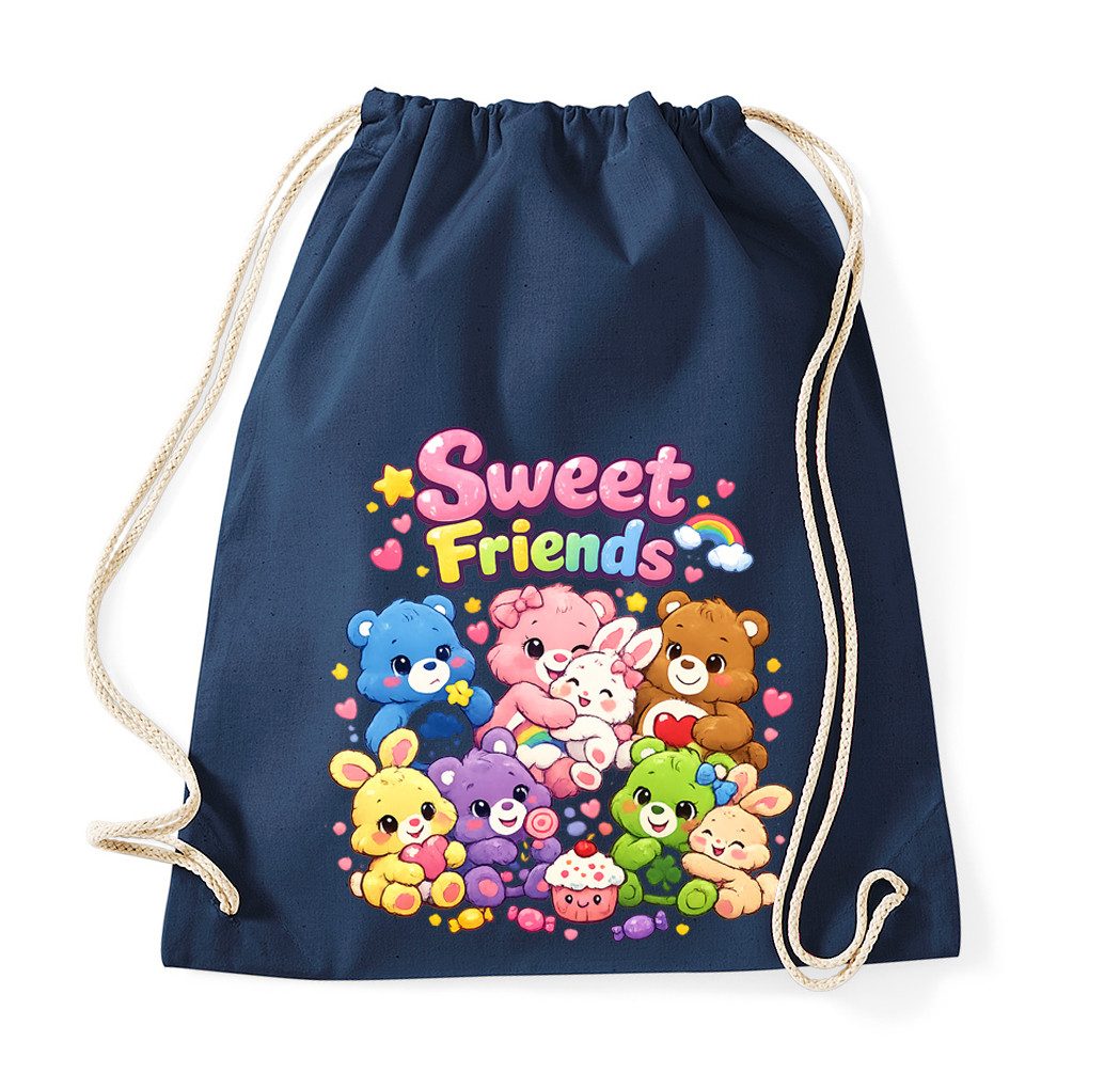 Turnbeutel Turnbeutel Sweet Friends Bären Hasen Kawaii Kinder Tasche Sport