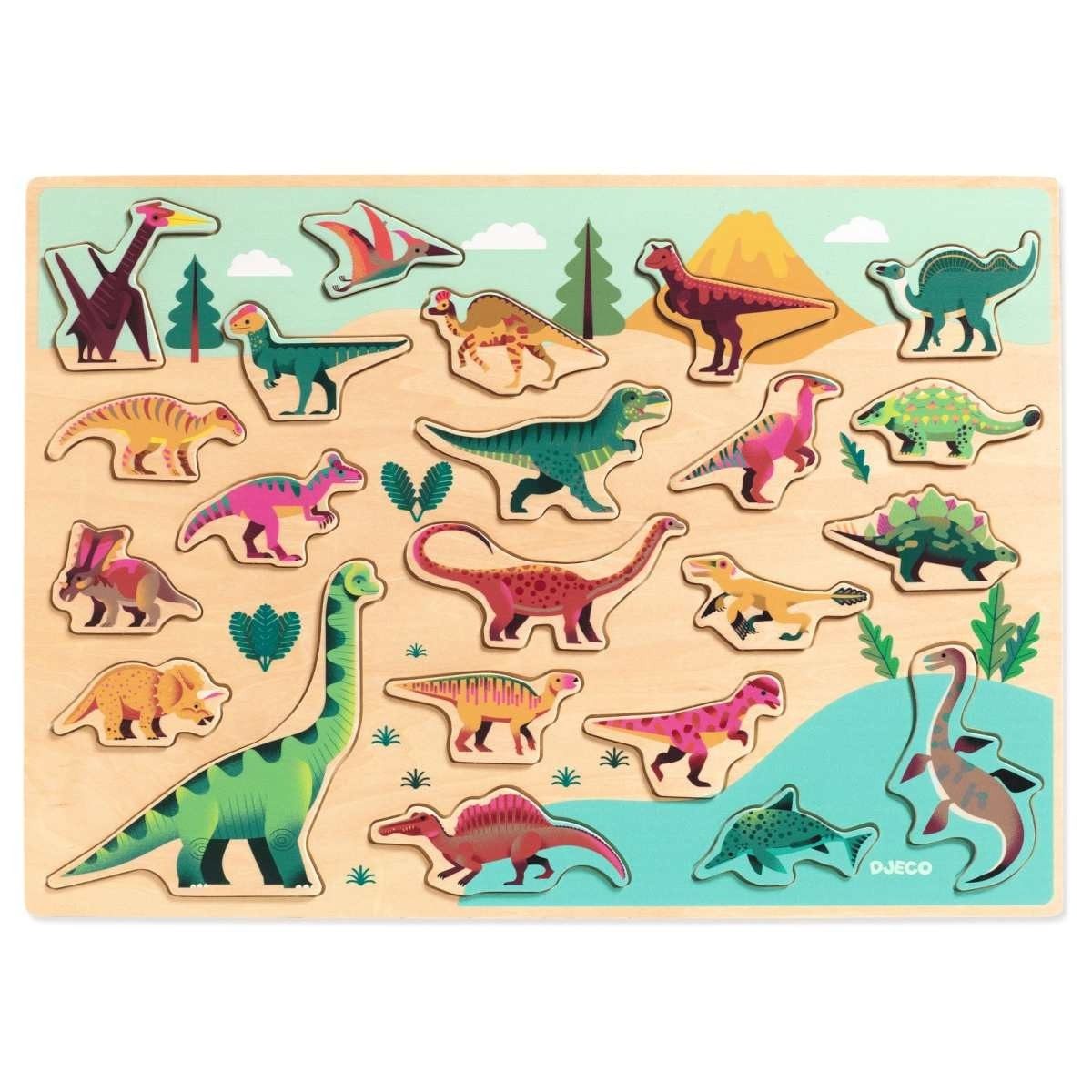 Rahmenpuzzle Dino Holzpuzzle für Kinder