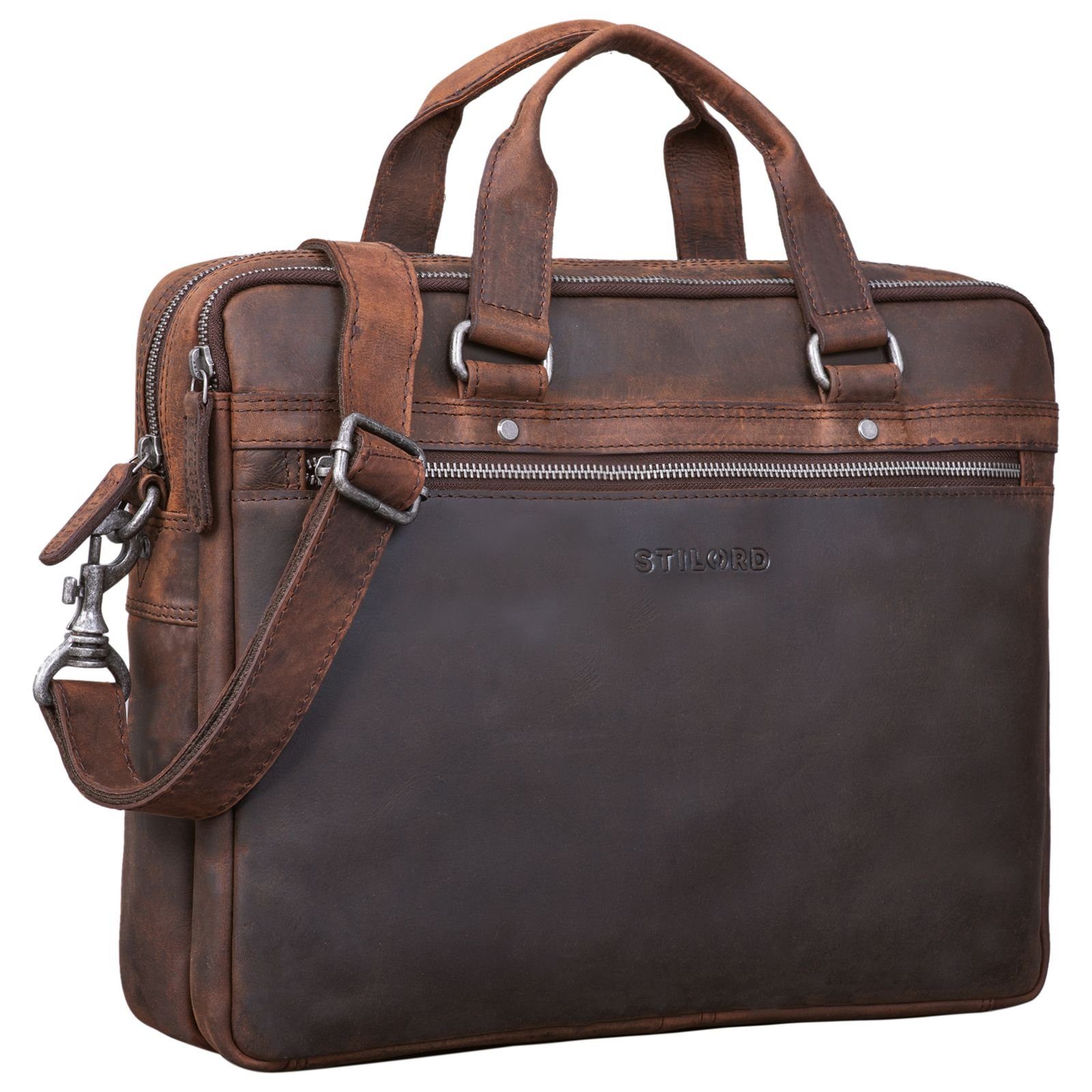 Laptoptasche "Brayson" Businesstasche 15 Zoll Leder