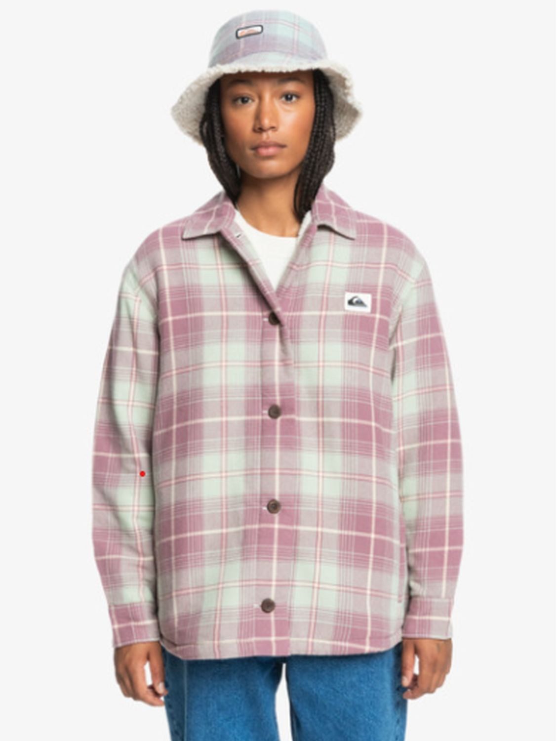 Quiksilver Fleecejacke Quiksilver Flanellhemd Grape Shake günstig online kaufen