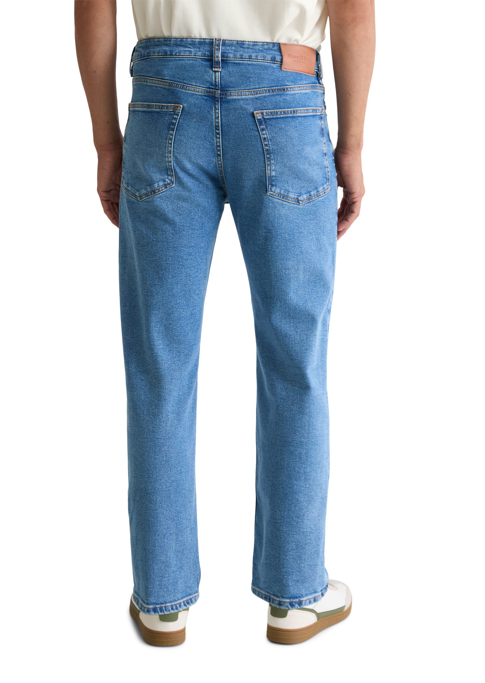Marc O'Polo Straight-Jeans aus Bio-Baumwoll-Mix