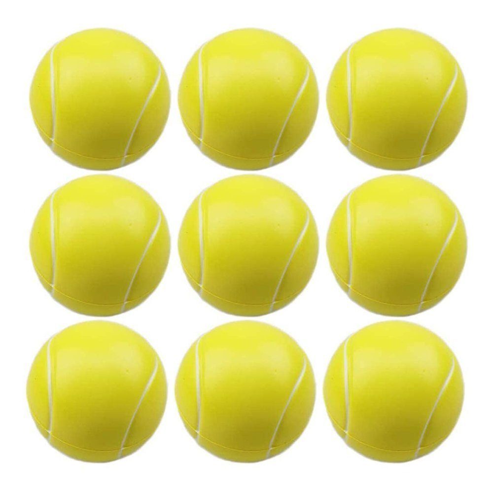 TUABUR Pack Tennisball Mini Tennisbälle Sportbälle 9 Tennis Schwamm Schaum