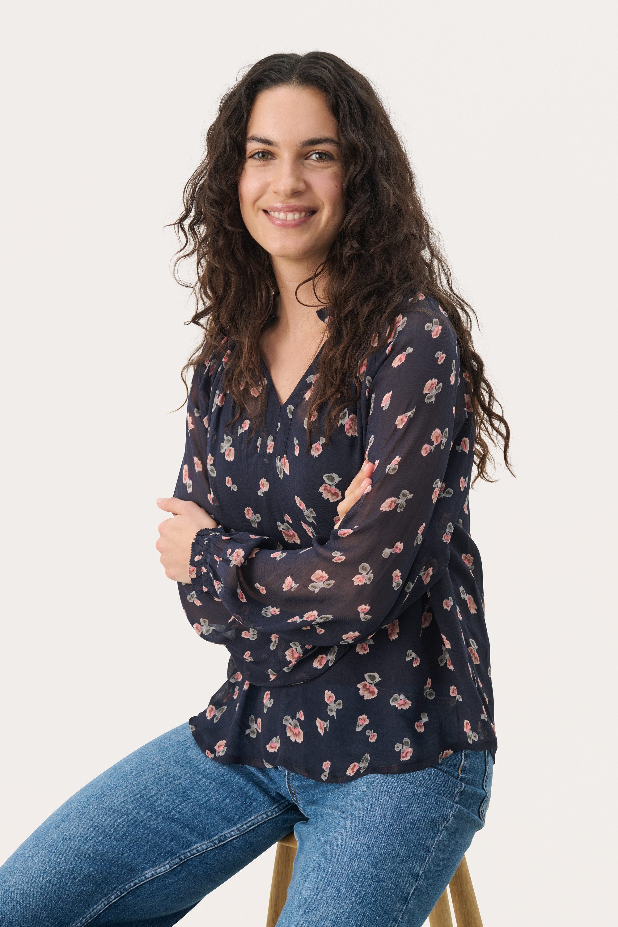 Part Two Langarmbluse Langarm-Bluse KelsiaPW