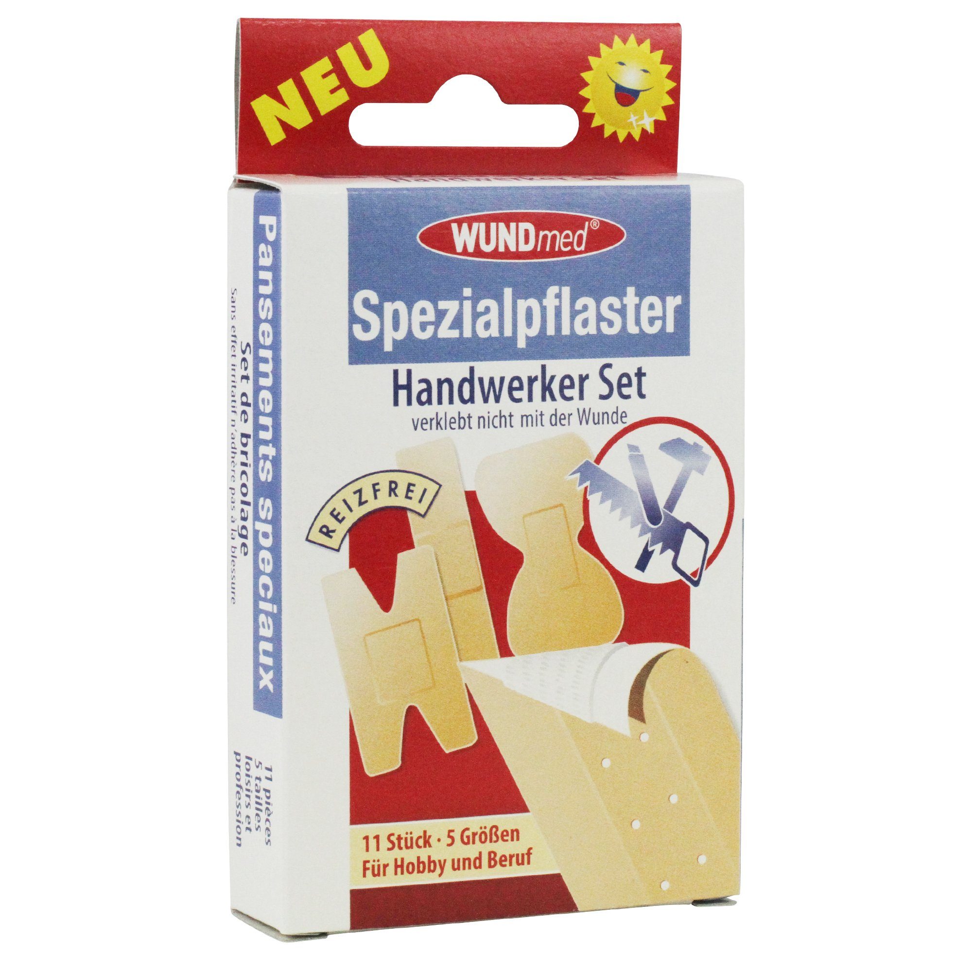 Wundmed Wundpflaster WUNDmed® Spezialpflaster Handwerker-Set 11-teilig