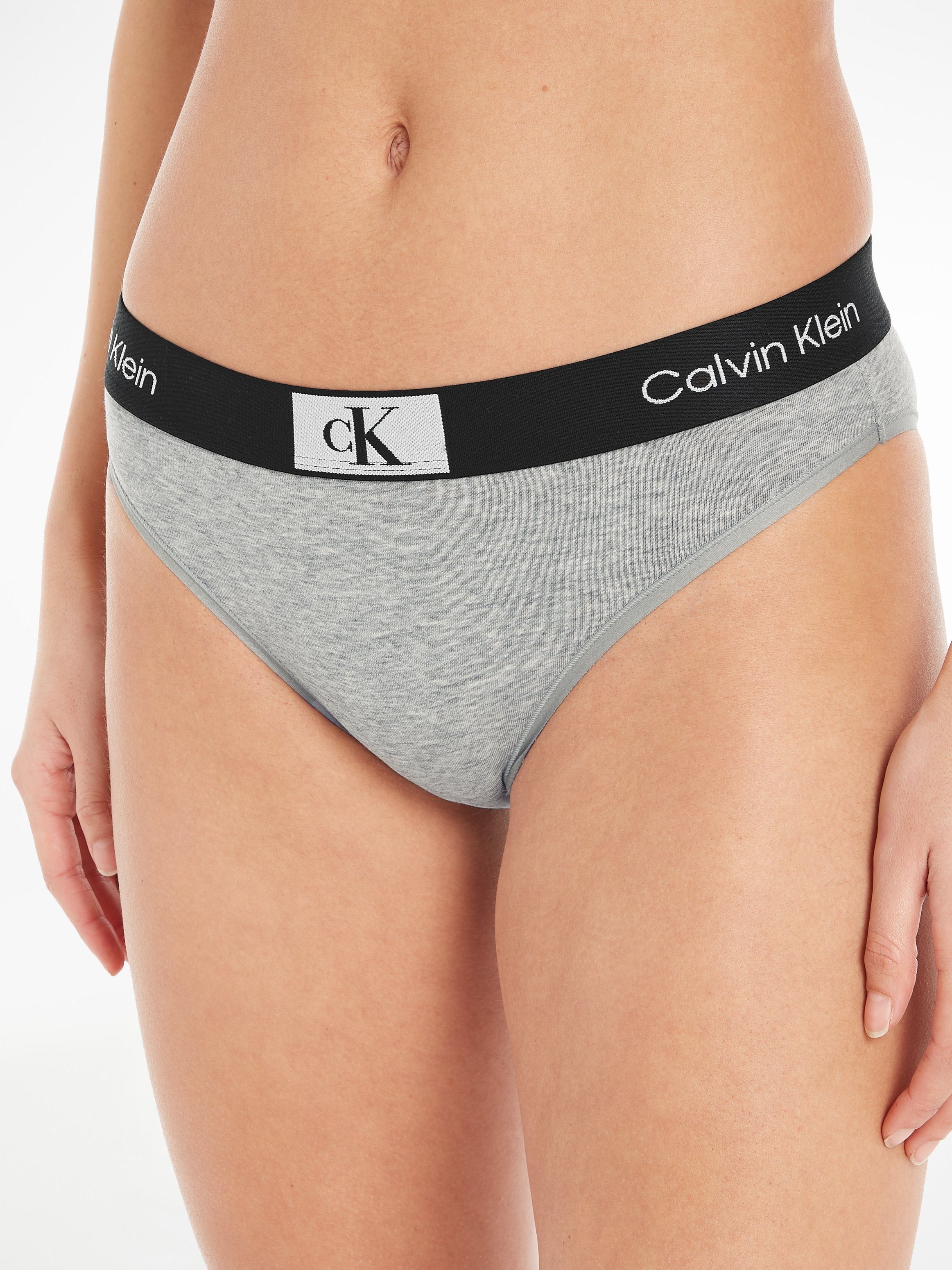 mit Underwear Calvin Klein grau Bikinislip Allover-Muster