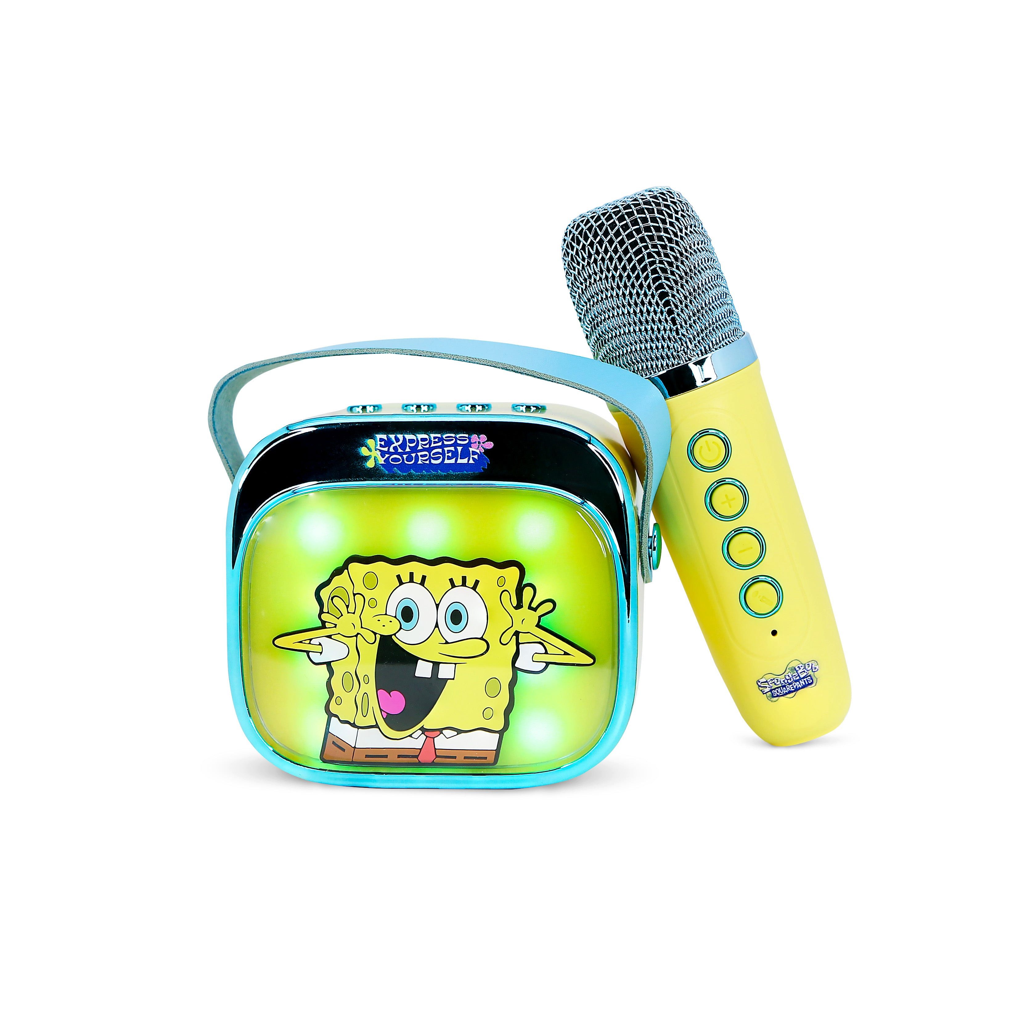 OTL Spongebob Schwammkopf PopSing Karaoke-Maschine mit Mikrofon Karaoke-Maschine 2.0 (5 W, kindgerecht)
