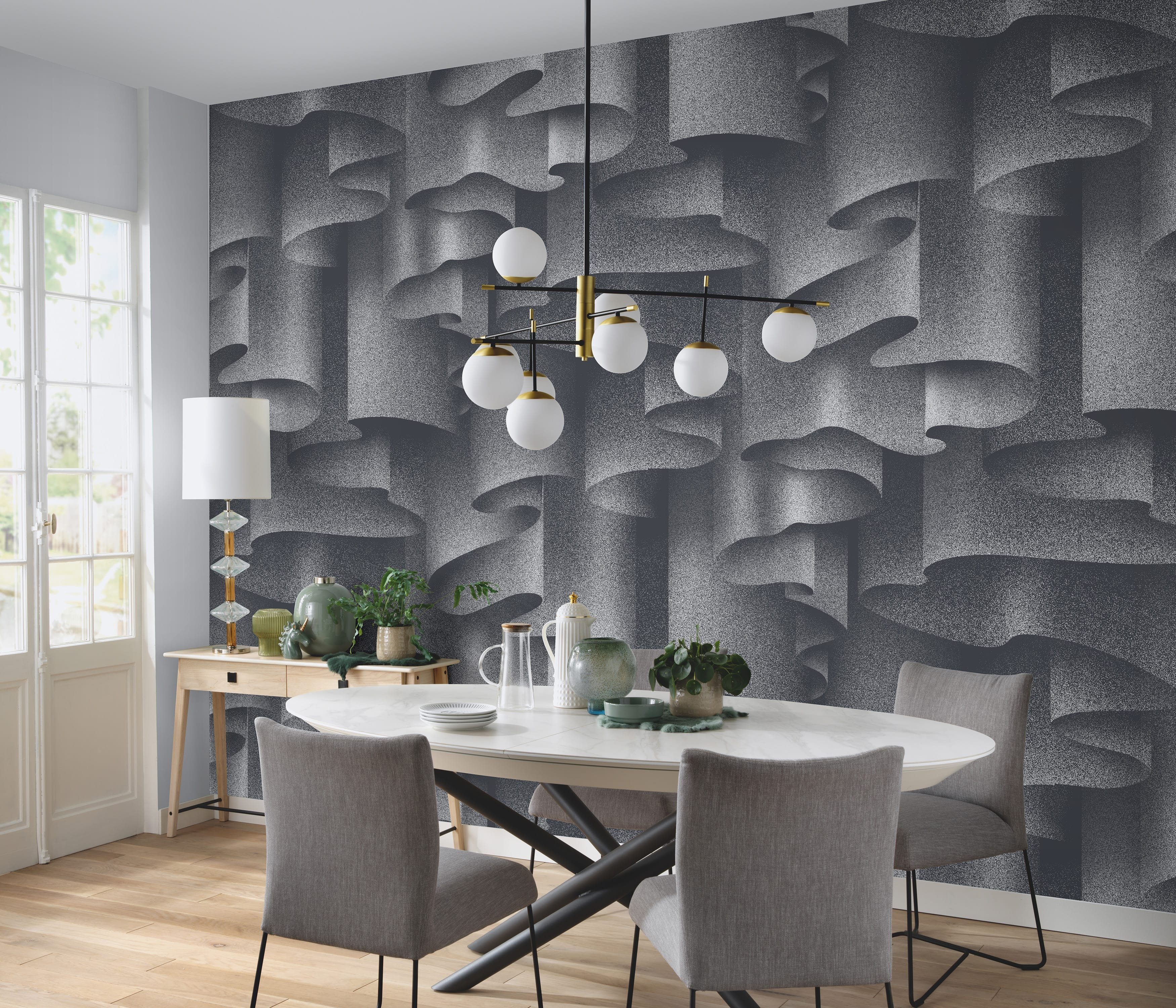 Newroom Vliestapete, [ 4 x 2,7 m ] großzügiges Motiv - kein wiederkehrendes Muster - Fototapete Wandbild 3D-Motiv Muster Muster Made in Germany
