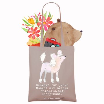Mr. & Mrs. Panda Tragetasche Chinesischer Schopfhund Moment - Braun Pastell - Geschenk, Hundebesit (1-tlg), Modisches Design