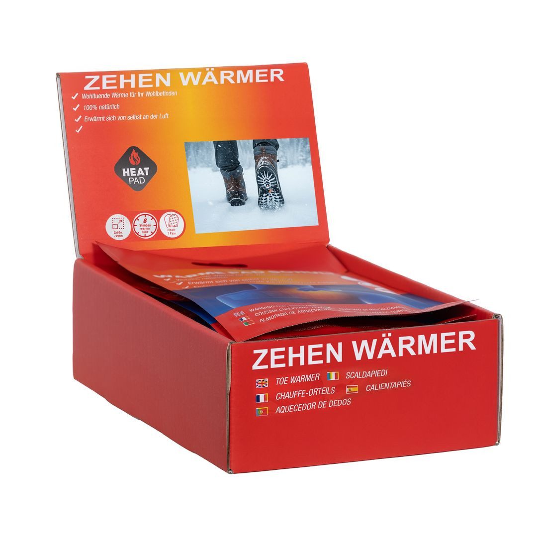 laro Wärmepad Zehenwärmer 20 Paar – 8 h Wärme für Füße & Schuhe, 20-tlg.