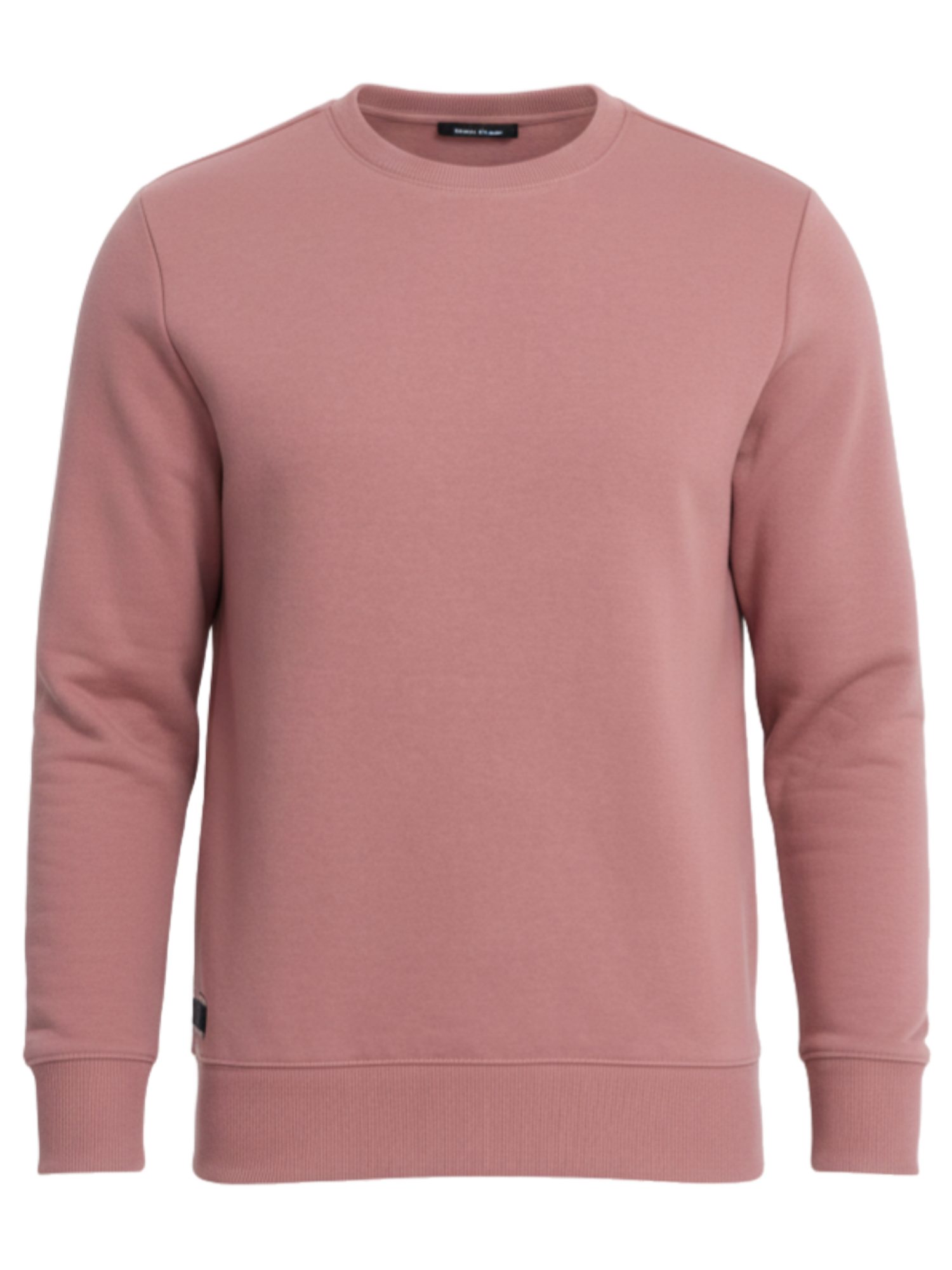 OMBRE Sweatshirt Herren Sweatshirt Regular Fit mit Rundhalsausschnitt Dark rose XXL (kein Set, 1-tlg) in Unifarbe