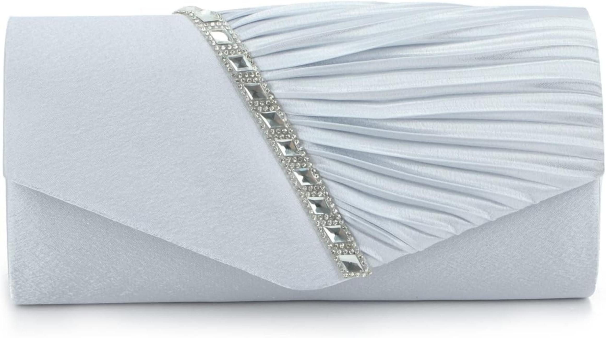 nsihing Abendtasche mit Kristall Abend Clutch Handtasche für Damen Schultertasche