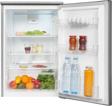 exquisit Kühlschrank KS15-V-040D inoxlook, 85,5 cm hoch, 54,5 cm breit