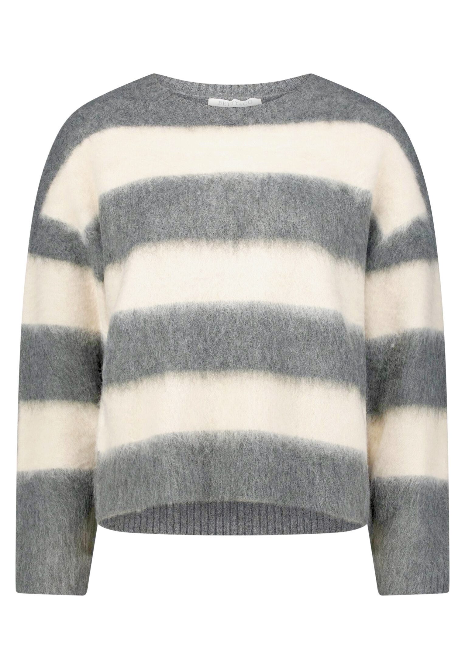 Betty&Co Strickpullover Damen mit Rippbündchen (1-tlg)