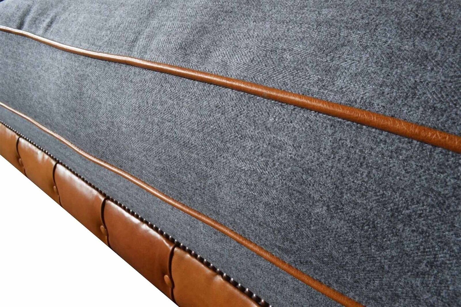 JVmoebel Made Leder Neu, Luxus Sitzer Polster 3 Sofa Sofa in Europe Chesterfield Couch Sofas Textil