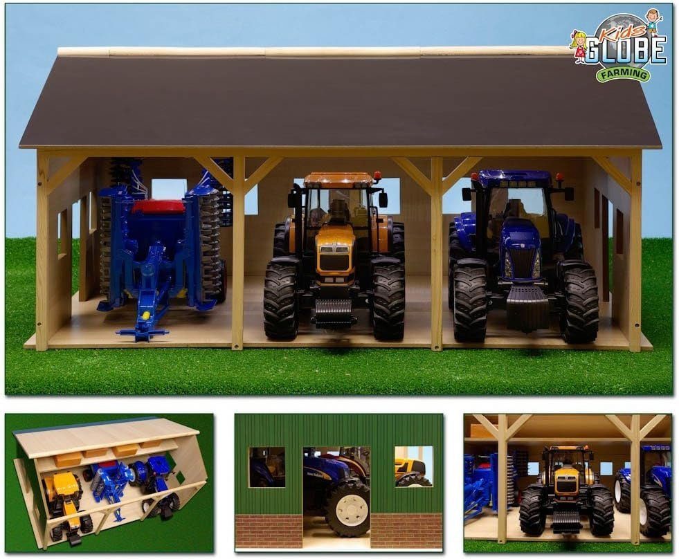 Kids Globe Spielwelt für Traktoren + Anhänger 1:16 für 3 Fahrzeuge