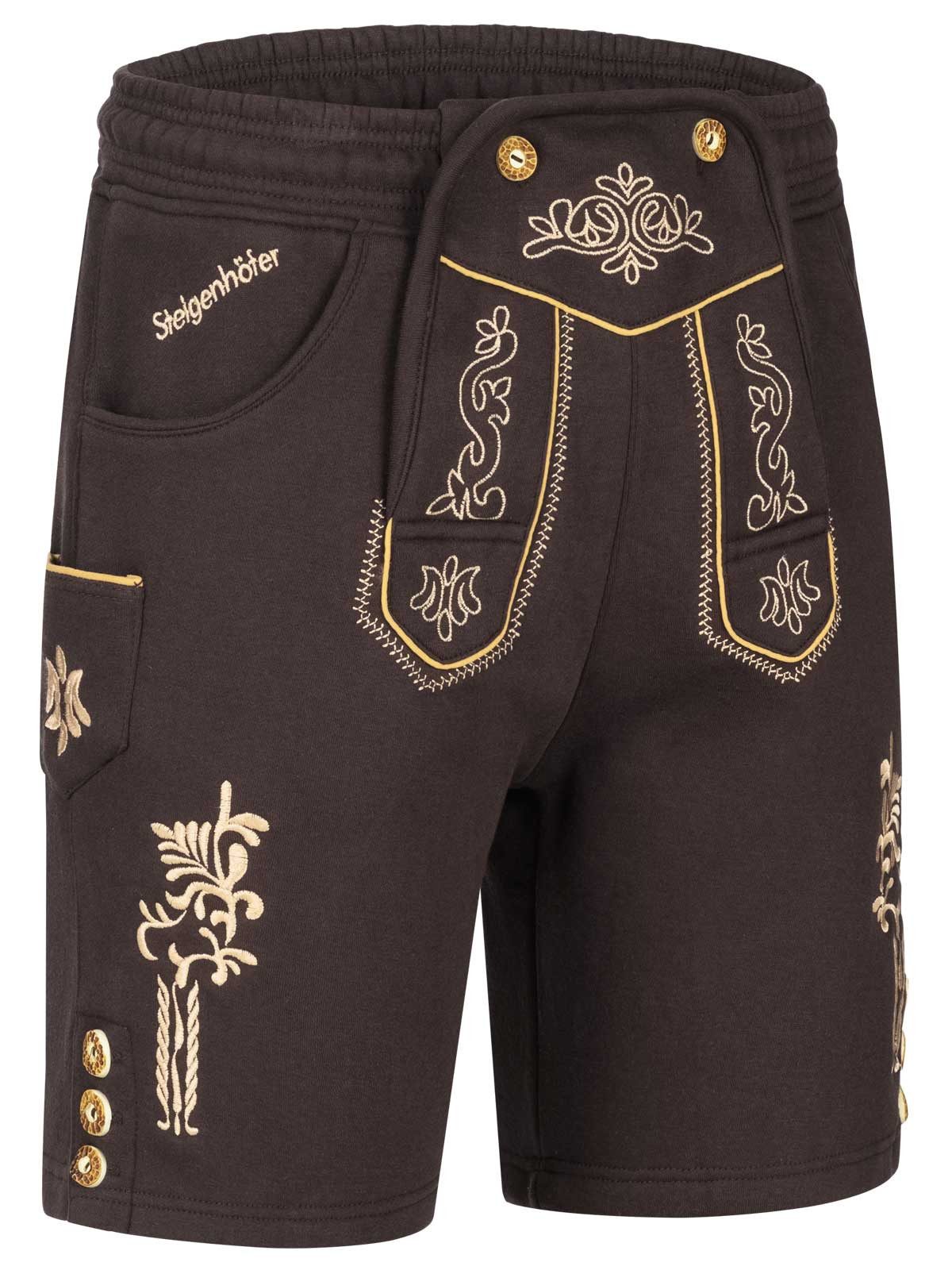 Steigenhöfer Manufaktur Jogginghose "MORITZ" kurze Jogginghose im Lederhose günstig online kaufen