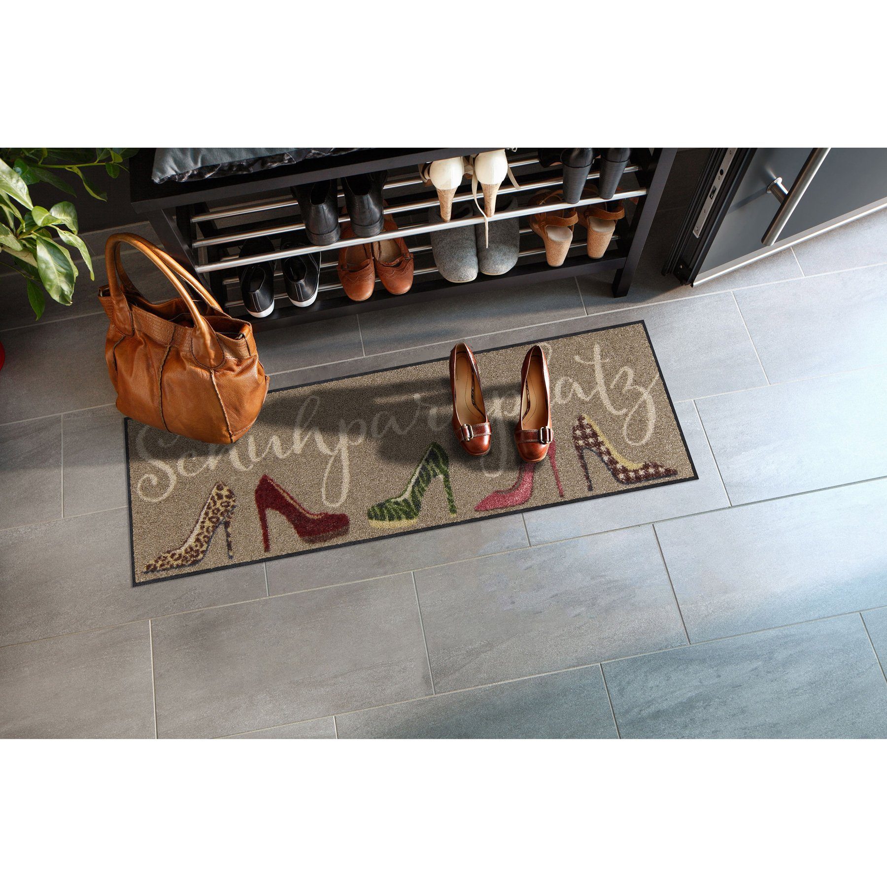 Salonloewe Läufer Läufer klein 30x100 Stiletto Parkplatz taupe, Läufer klein, Höhe: 300 mm