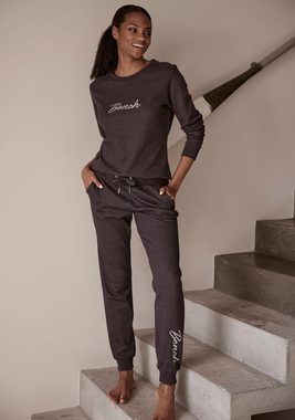 Bench. Loungewear Sweatshirt -Loungeshirt mit glänzender Logostickerei, Loungewear, Loungeanzug