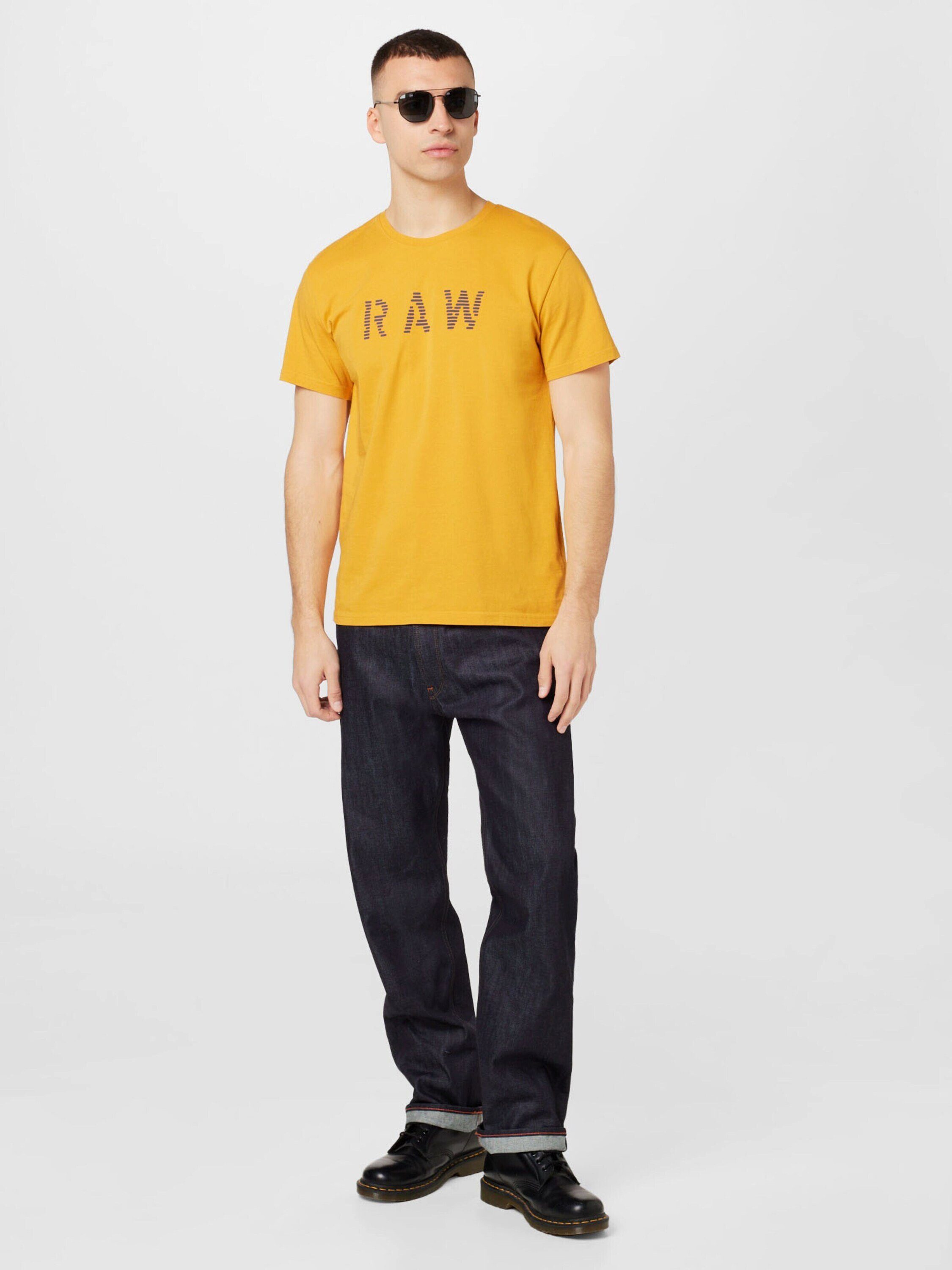 gelb T-Shirt G-Star (1-tlg) RAW
