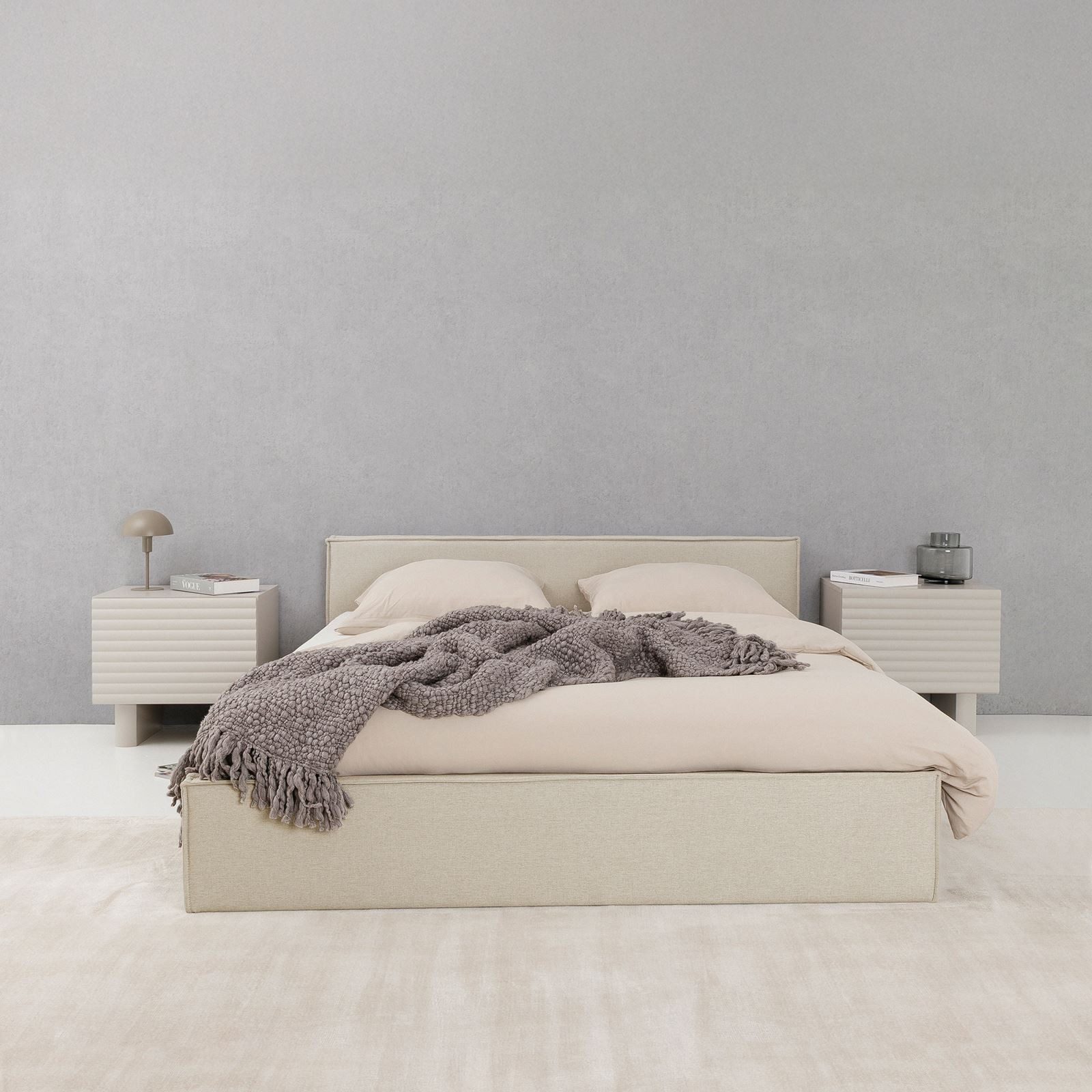 IDIMEX Polsterbett PESARO, Doppelbett 140x200 cm mit Lattenrost und Kopftei günstig online kaufen