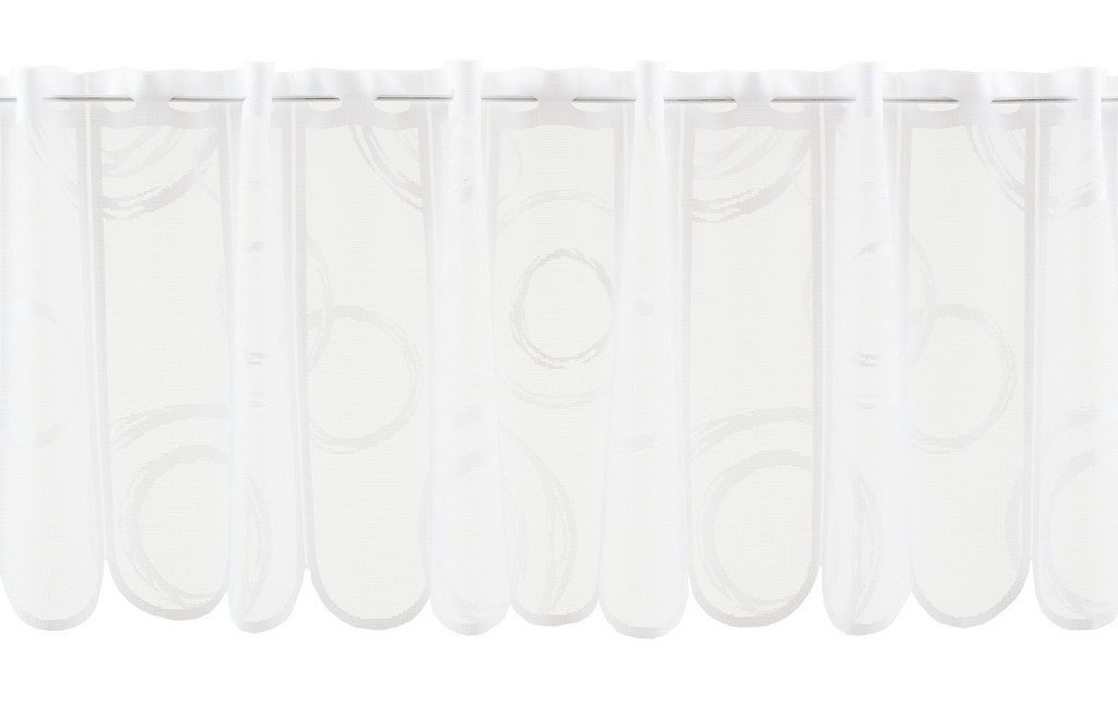 Gardinen Kranzusch Scheibengardine Kringel, Stangendurchzug, transparent, K günstig online kaufen