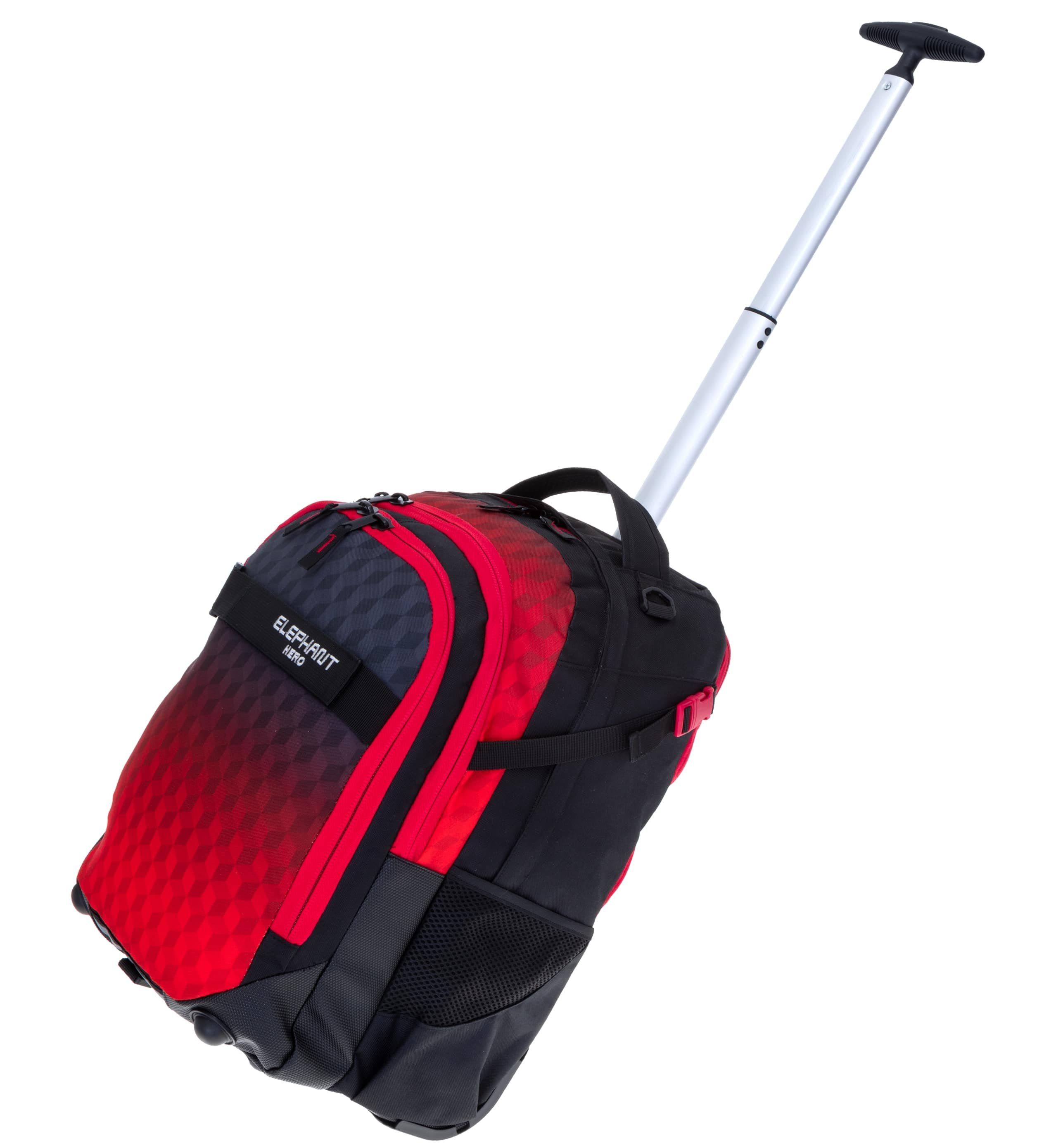 ELEPHANT Schulrucksack Trolley Hero Signature Schultrolley, Rucksacktrolley Schule Rucksack Rollen 3 Fächer Daypack Trolly – Bild 4 von 5