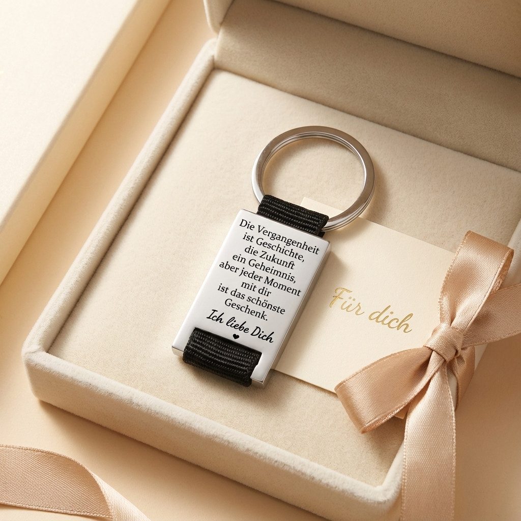 Geschenkehöhle Schlüsselanhänger PREMIUM Schlüsselanhänger mit edler Gravur als Schutzengel, Ein Schlüsselanhänger – fünf Botschaften, ein Gefühl: Liebe. – Bild 4 von 4