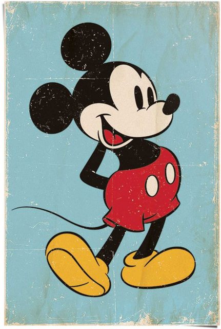 Reinders! Poster »Mickey Mouse retro«, (1 Stück)-Otto