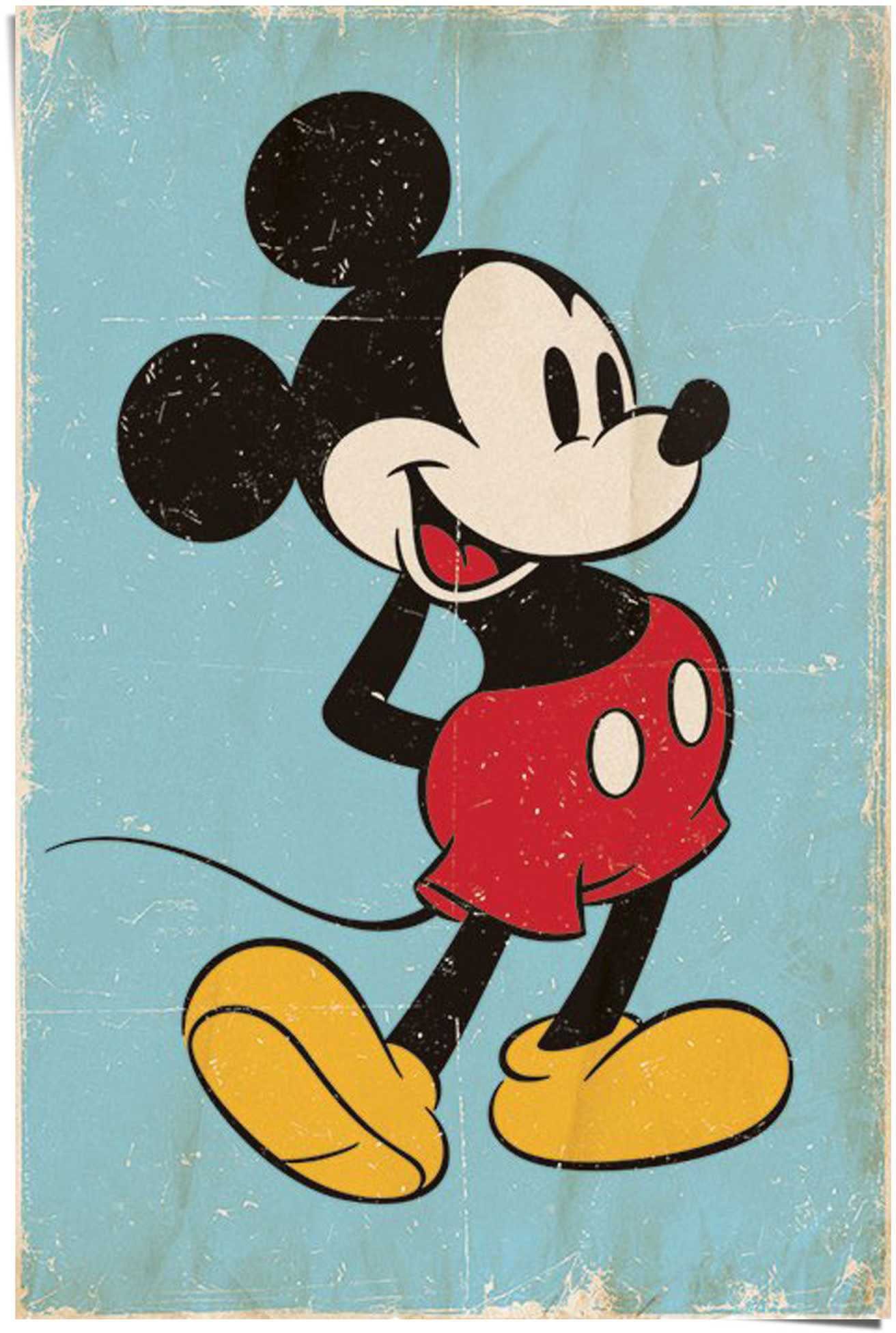St) retro, Mickey Mouse Poster Reinders! (1