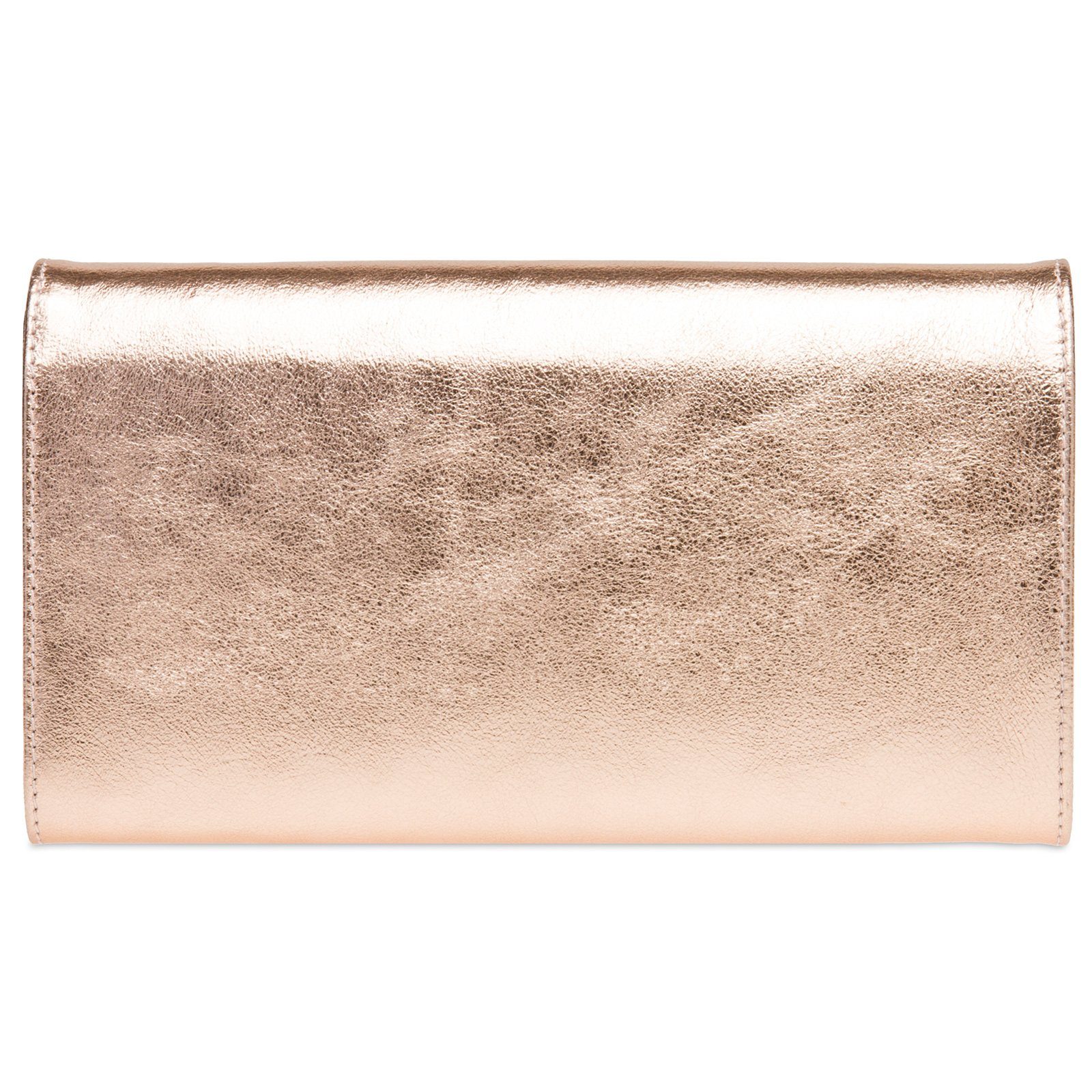 Caspar Clutch Abendtasche Metallic Leder Damen günstig online kaufen