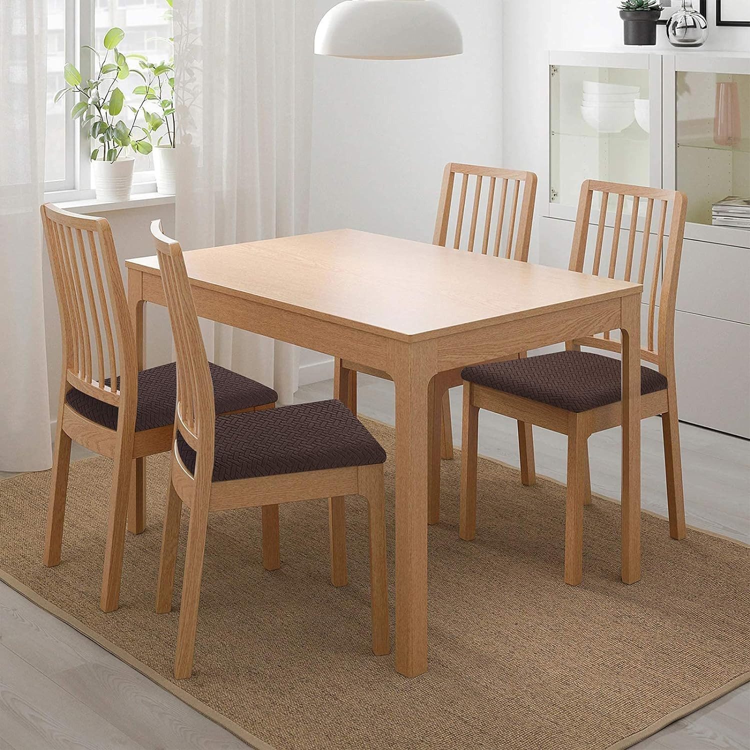 NUODWELL Stuhlbezug Stretch Bezug für Stühle Sitzbezüge für Esszimmerstühle günstig online kaufen