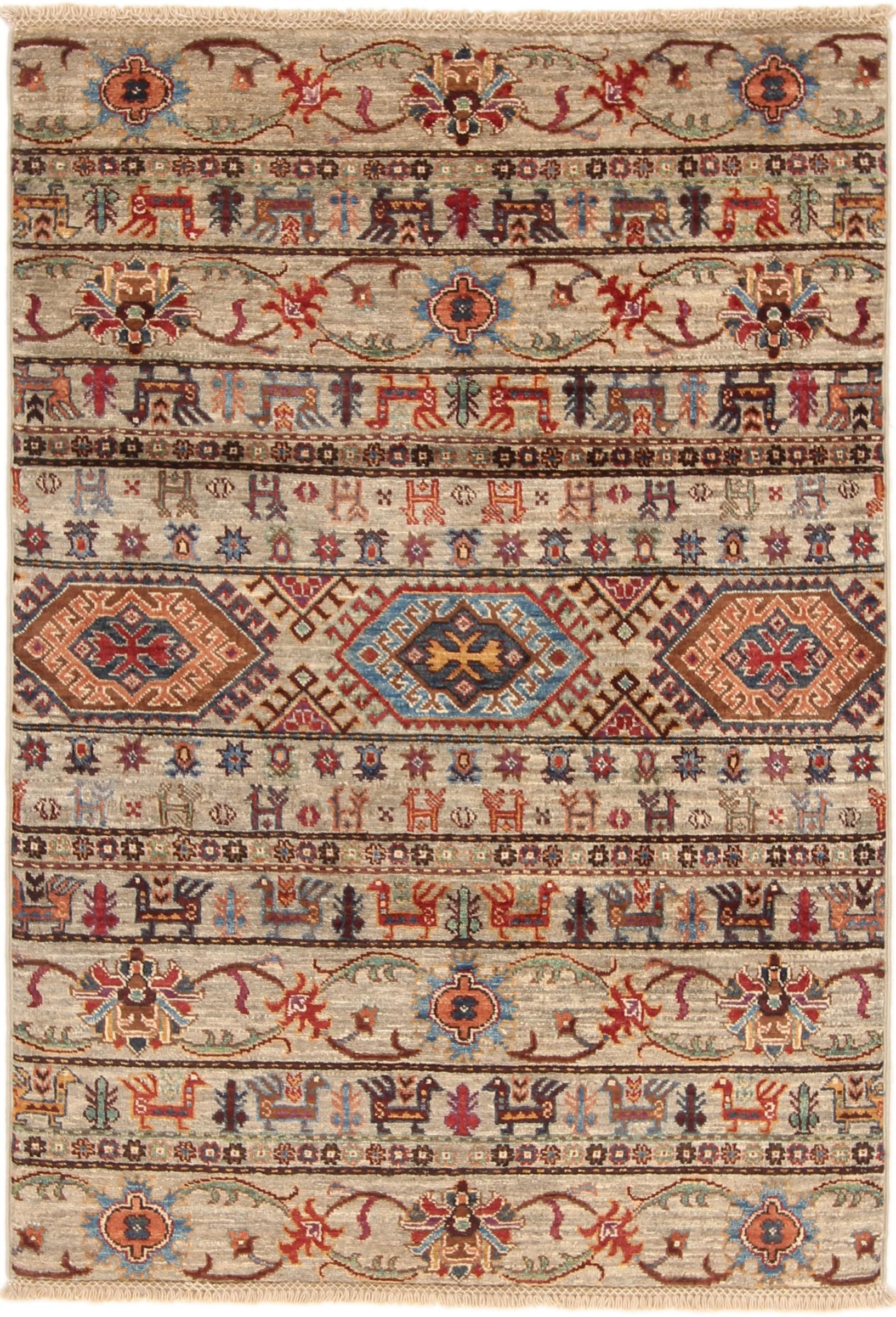 Orientteppich Arijana Shaal 82x123 Handgeknüpfter Orientteppich