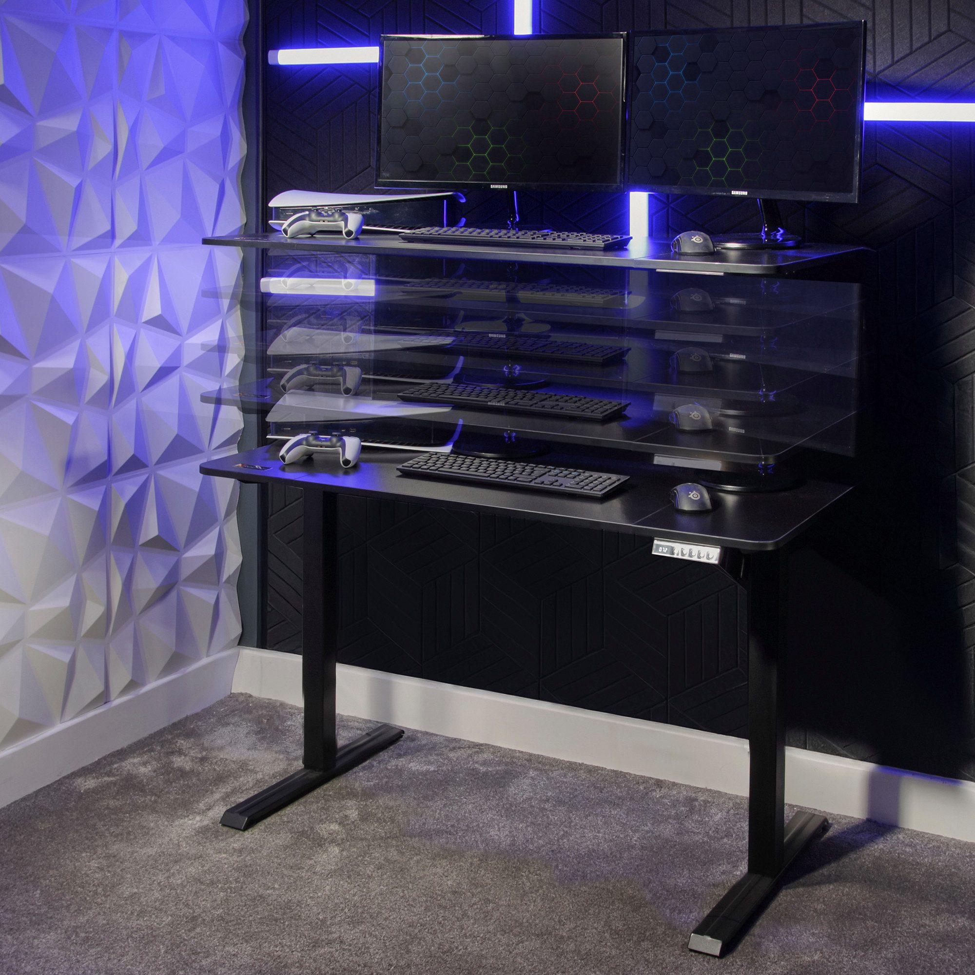 X Rocker Gamingtisch Ascend - Elektrisch höhenverstellbarer Gaming Schreibt günstig online kaufen