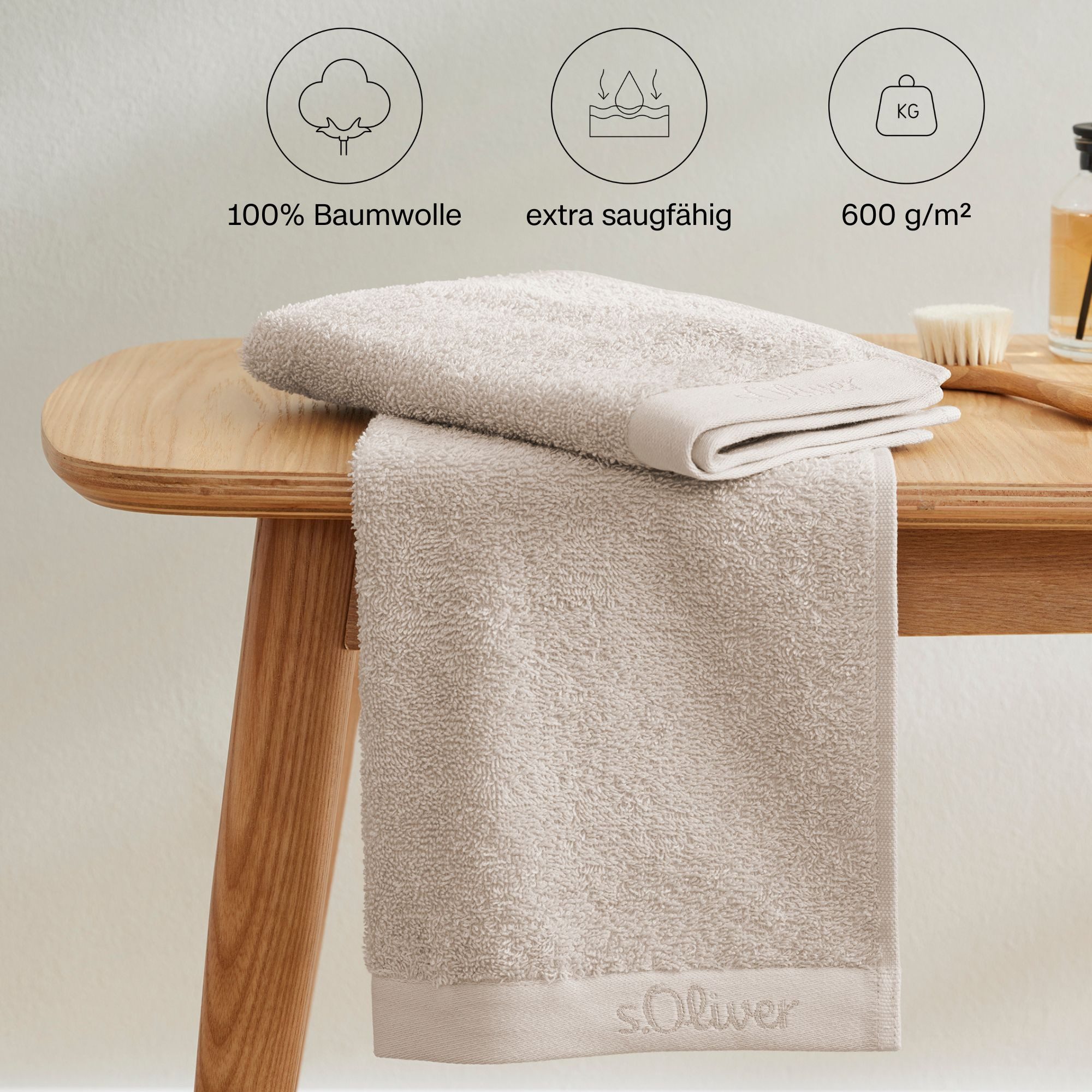 s.Oliver Handtuch Set »s.Oliver, Premium Qualität, 600 gr/m²«, Set, 8 St., günstig online kaufen