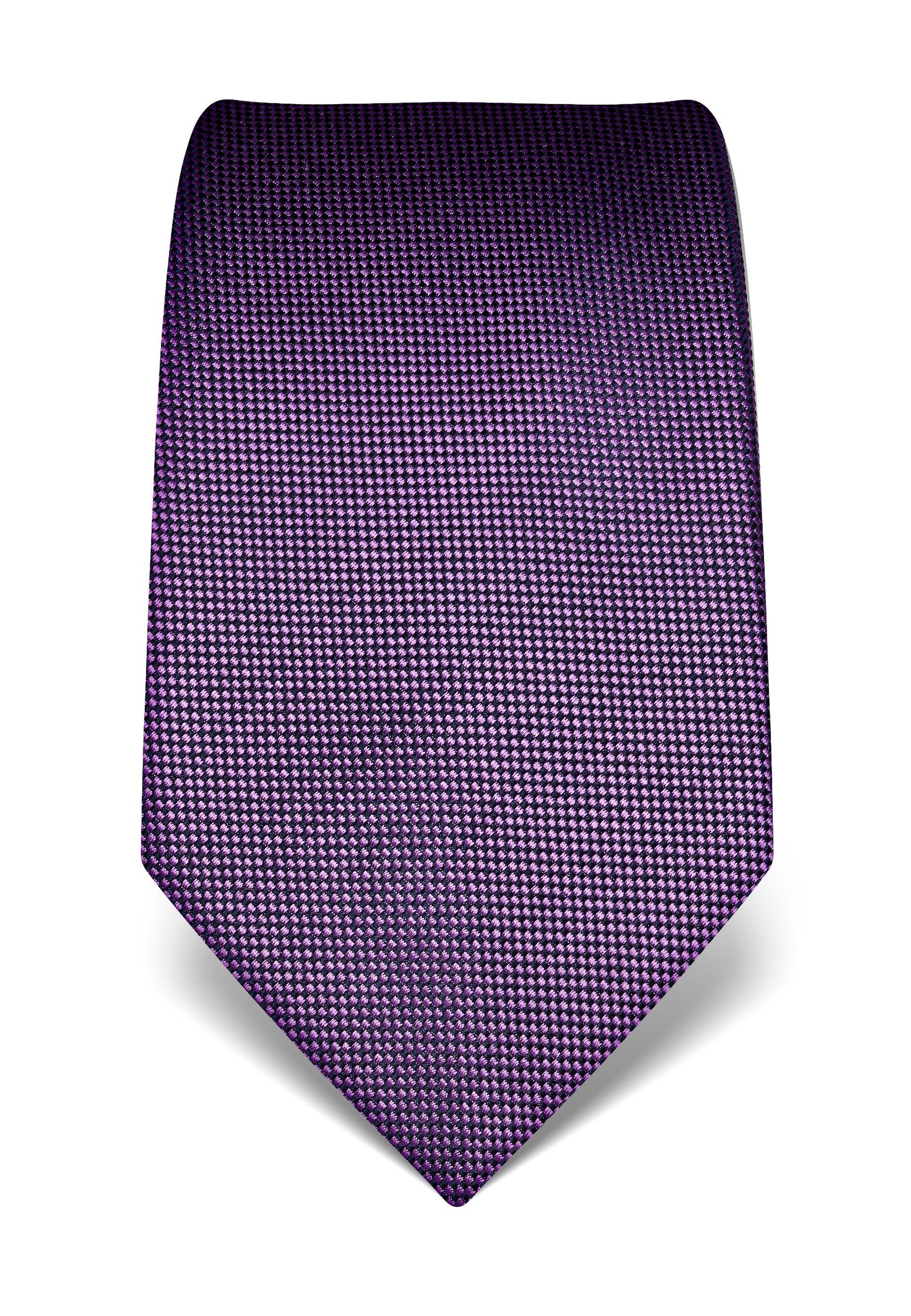 Vincenzo Boretti Krawatte strukturiert lila | Breite Krawatten
