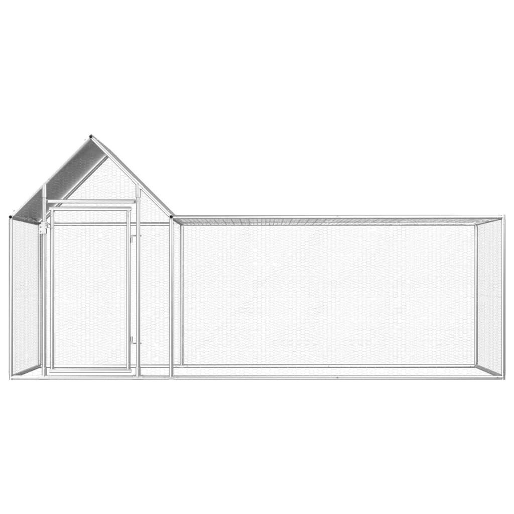 vidaXL Hühnerstall, Hühnerkäfig 3x1x1,5 m Verzinkter Stahl