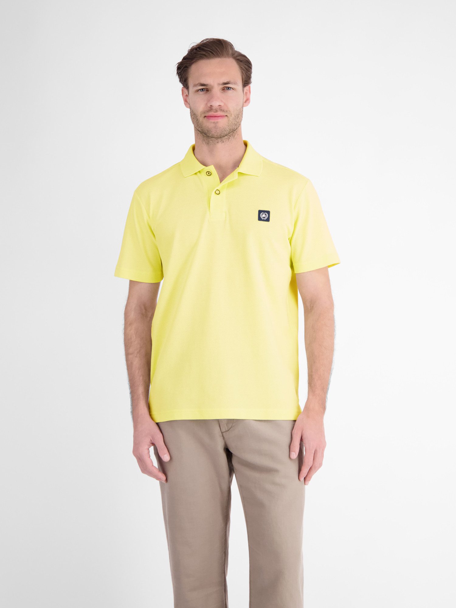 LERROS Poloshirt Maskulines Poloshirt aus Baumwolle mit griffiger Struktur
