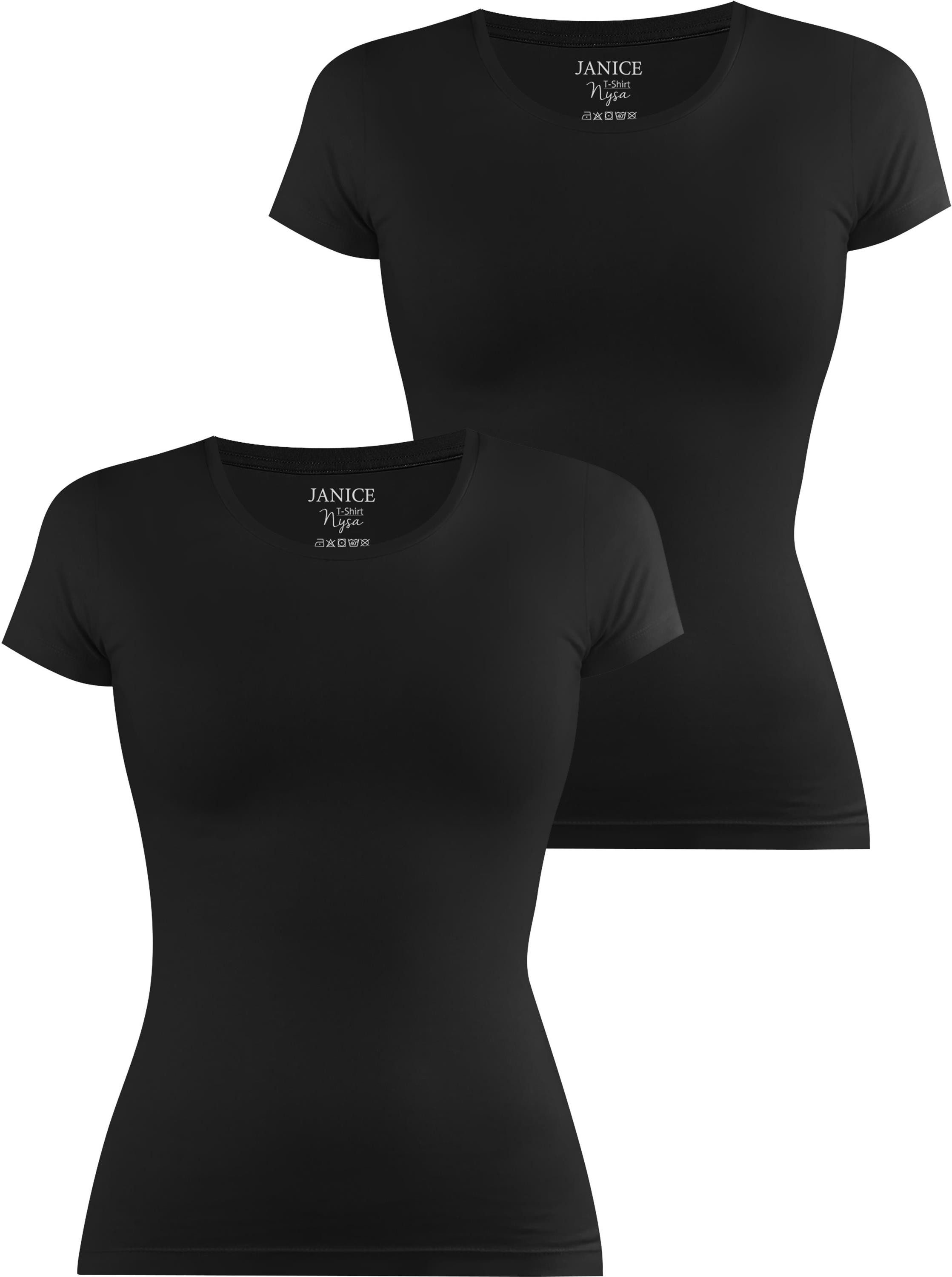 Janice Kurzarmshirt 2 x Damen T-Shirt günstig online kaufen