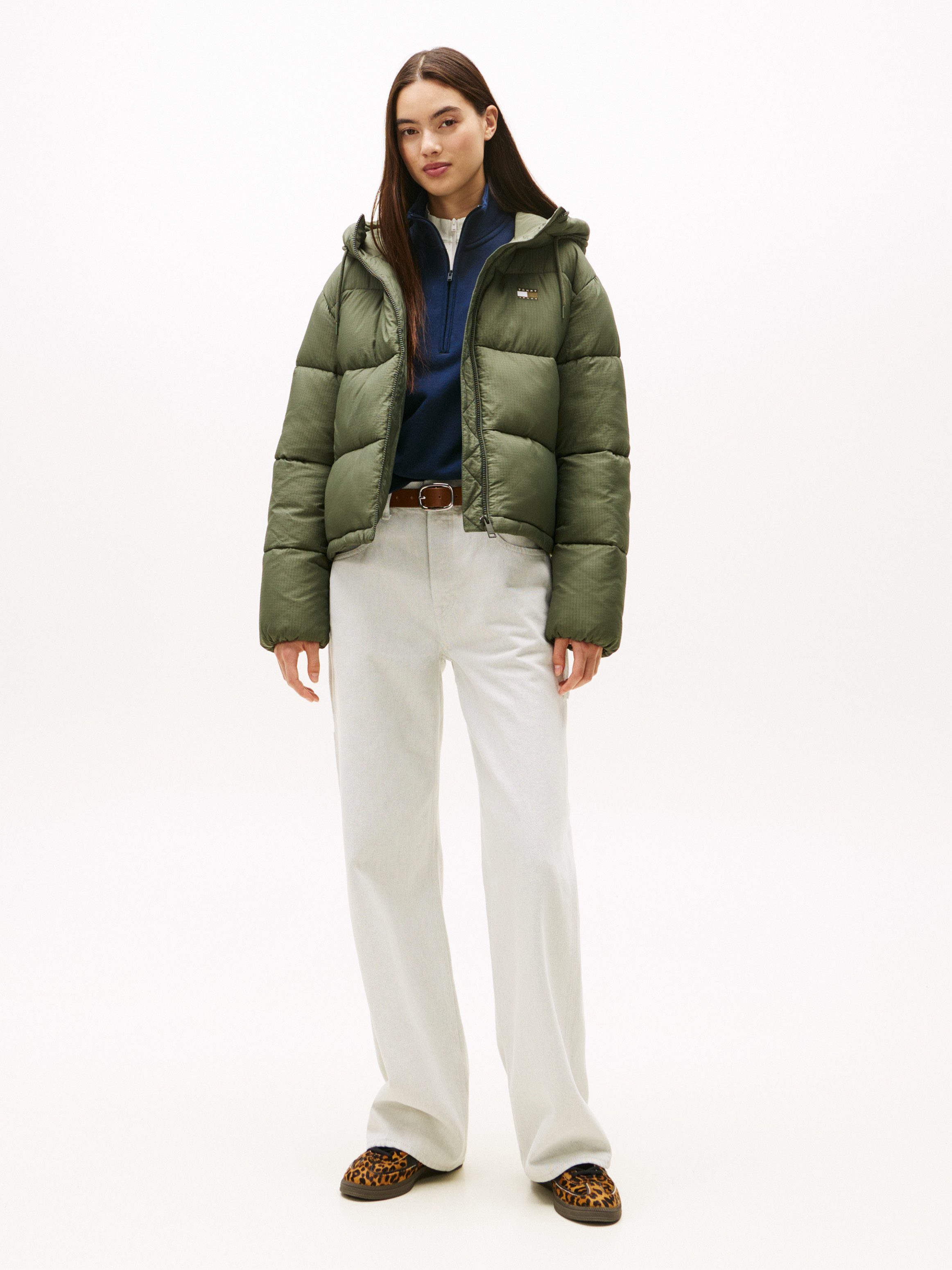 Tommy Jeans Steppjacke TJW HOODED PUFFER JACKET