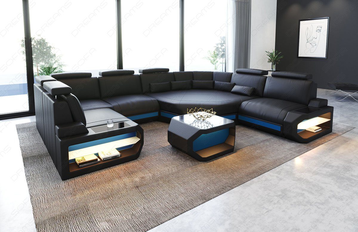 Sofa Dreams Wohnlandschaft Sofa Leder Asti günstig online kaufen
