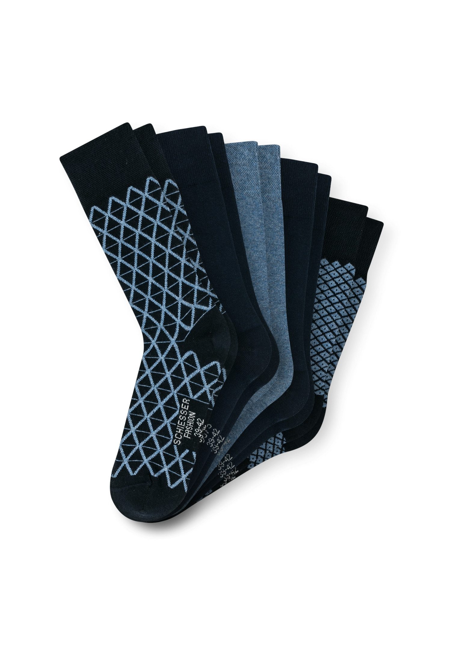 Schiesser Socken Bluebird (5-Paar) druckfreier Bund, Fersen und Zehen handg günstig online kaufen