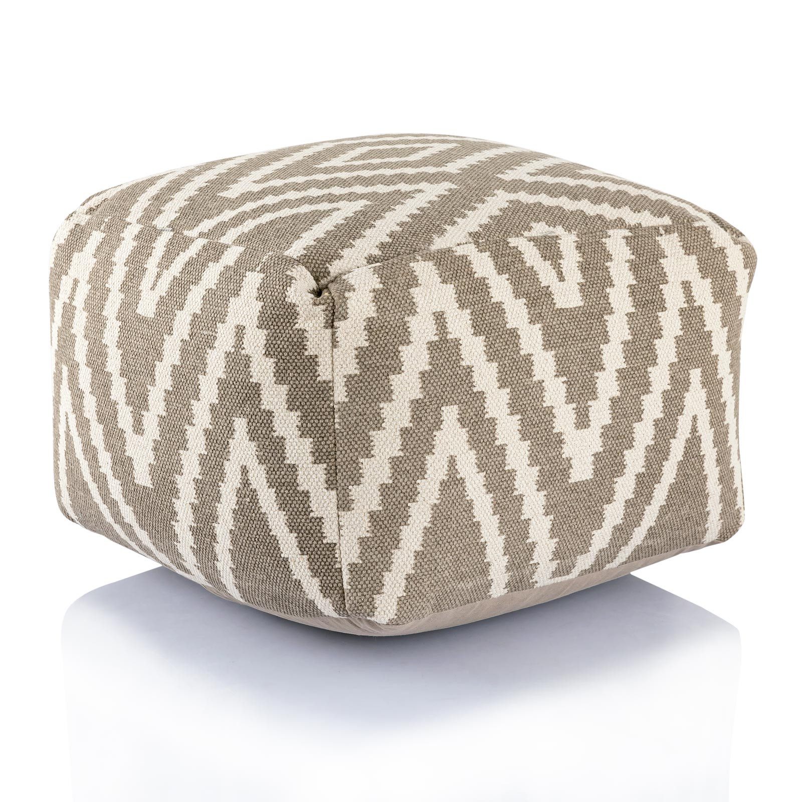 Pouf Fusshocker Pouf Sitzwürfel Kelim 50x35x50cm Bodenkissen Baumwolle