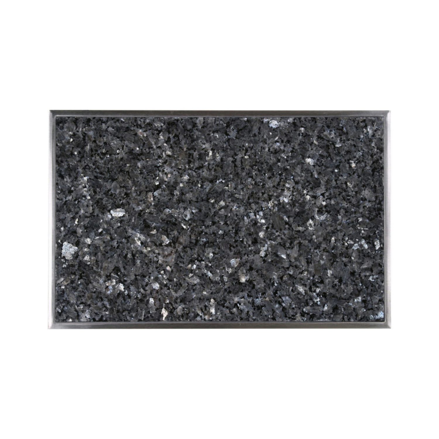 Schneidbox Schneidebrett Einbau Granitfeld Blue Pearl inkl. Edelstahlwanne 510 x 325 x 10 mm, Granitstein, Edelstahl, robuster Blue Pearl Granitstein