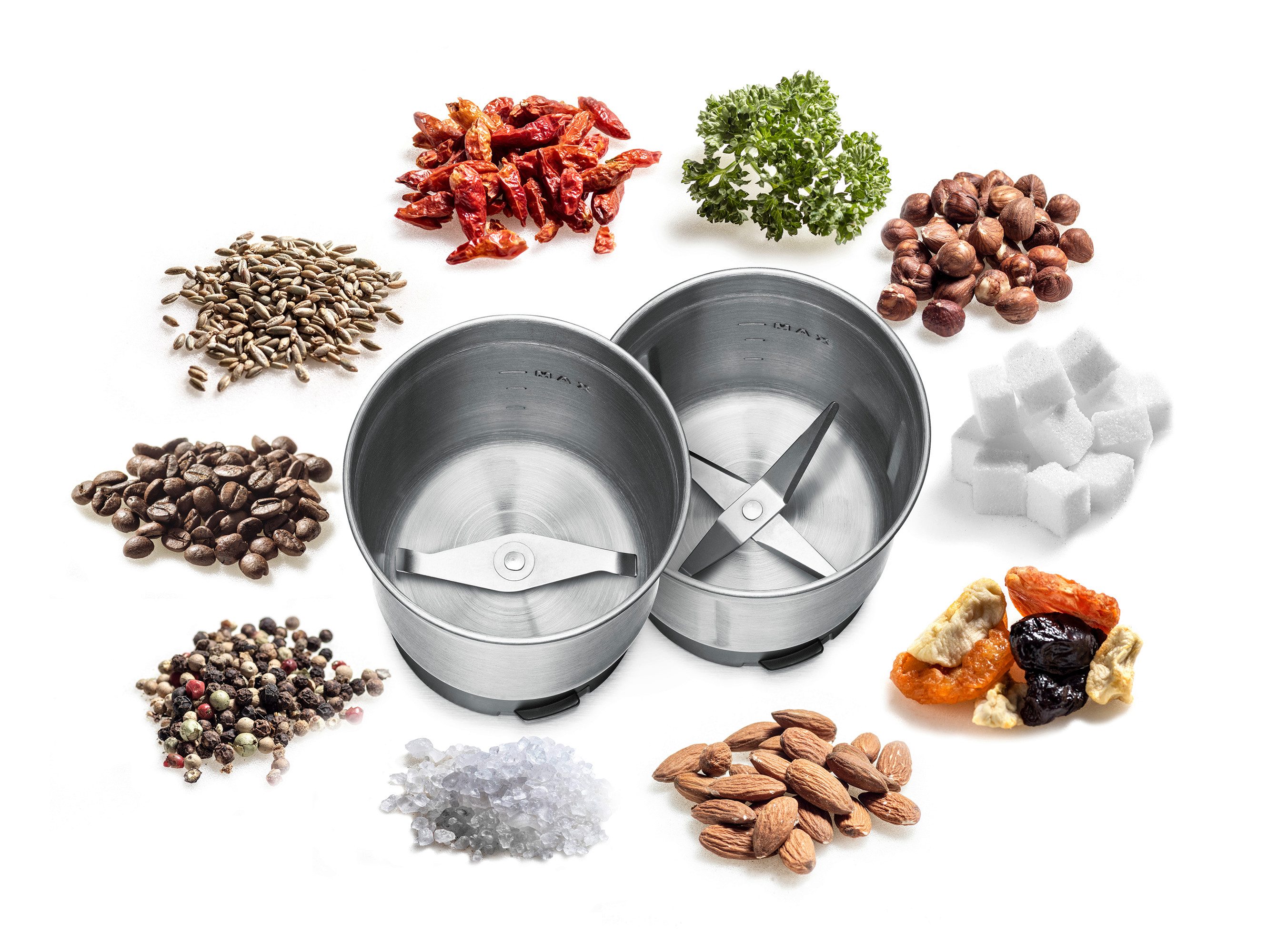 Rommelsbacher Kaffeemühle EGK 250, 200 W, Schlagmesser, 70 g Bohnenbehälter, Kaffee & Gewürz Mühle