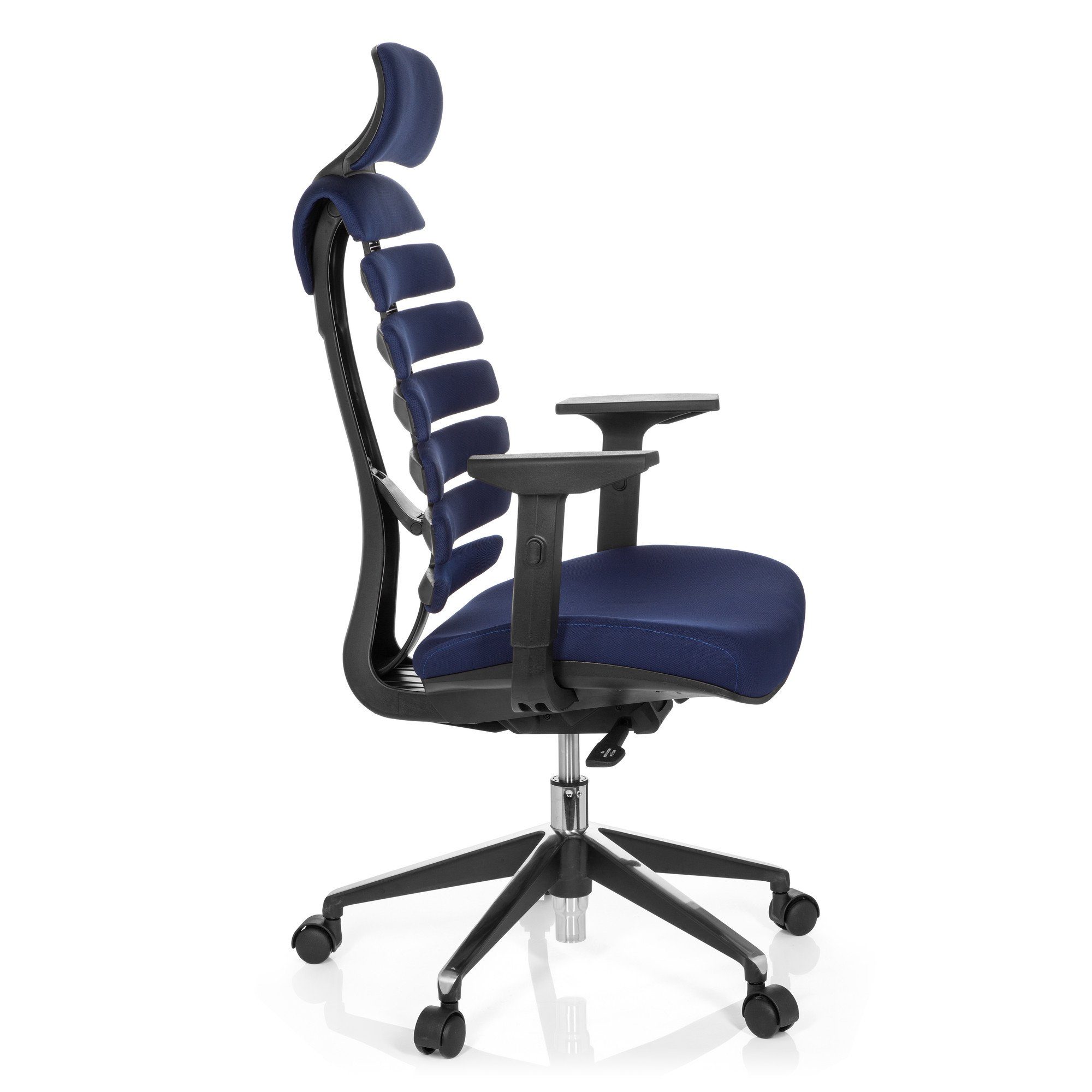 Profi OFFICE St), LINE ERGO Schreibtischstuhl Stoff ergonomisch PRO hjh II Drehstuhl (1 Blau Bürostuhl