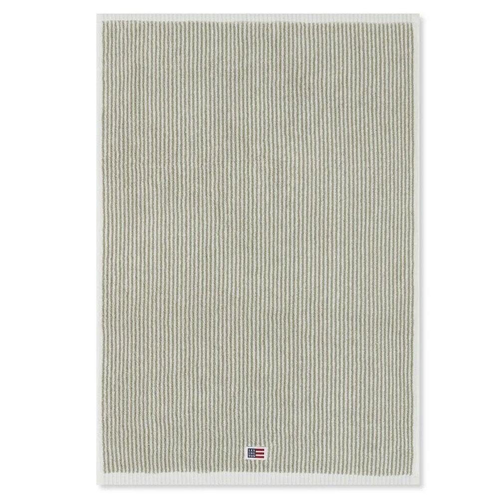 Lexington Badetücher Handtuch Original Weiß Grün gestreift (70x130cm)