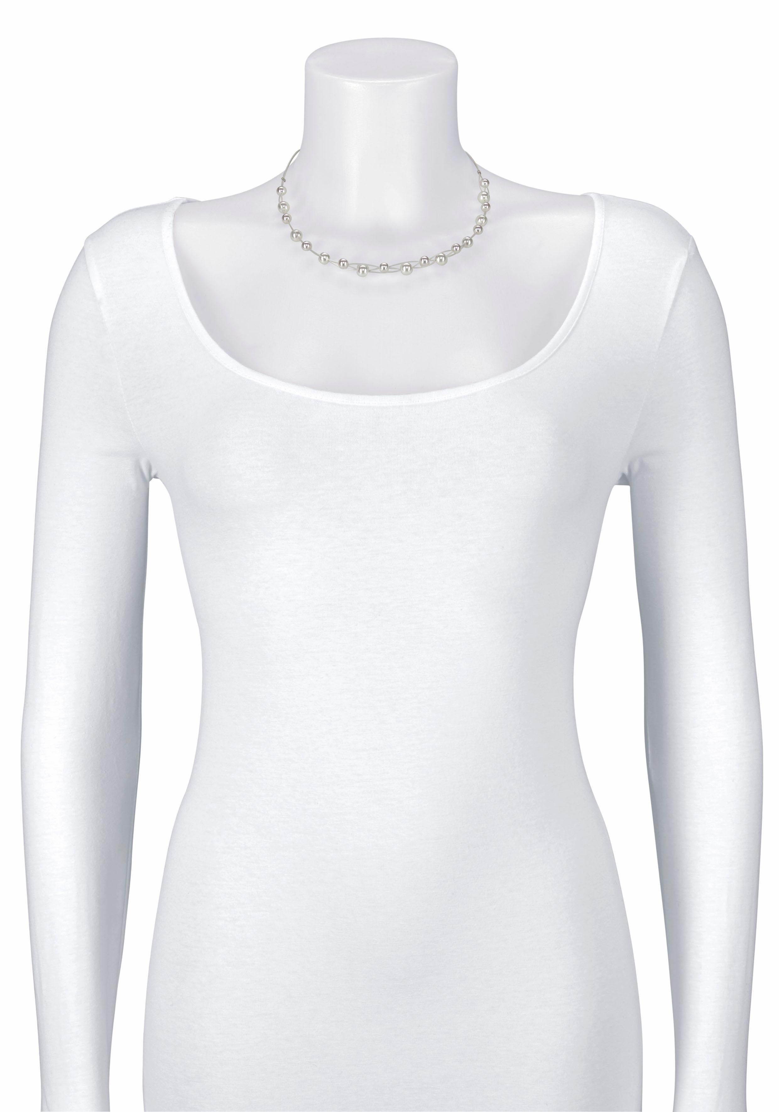Firetti Collier Drahtcollier, 3 reihig (1-tlg), mit Glasperle
